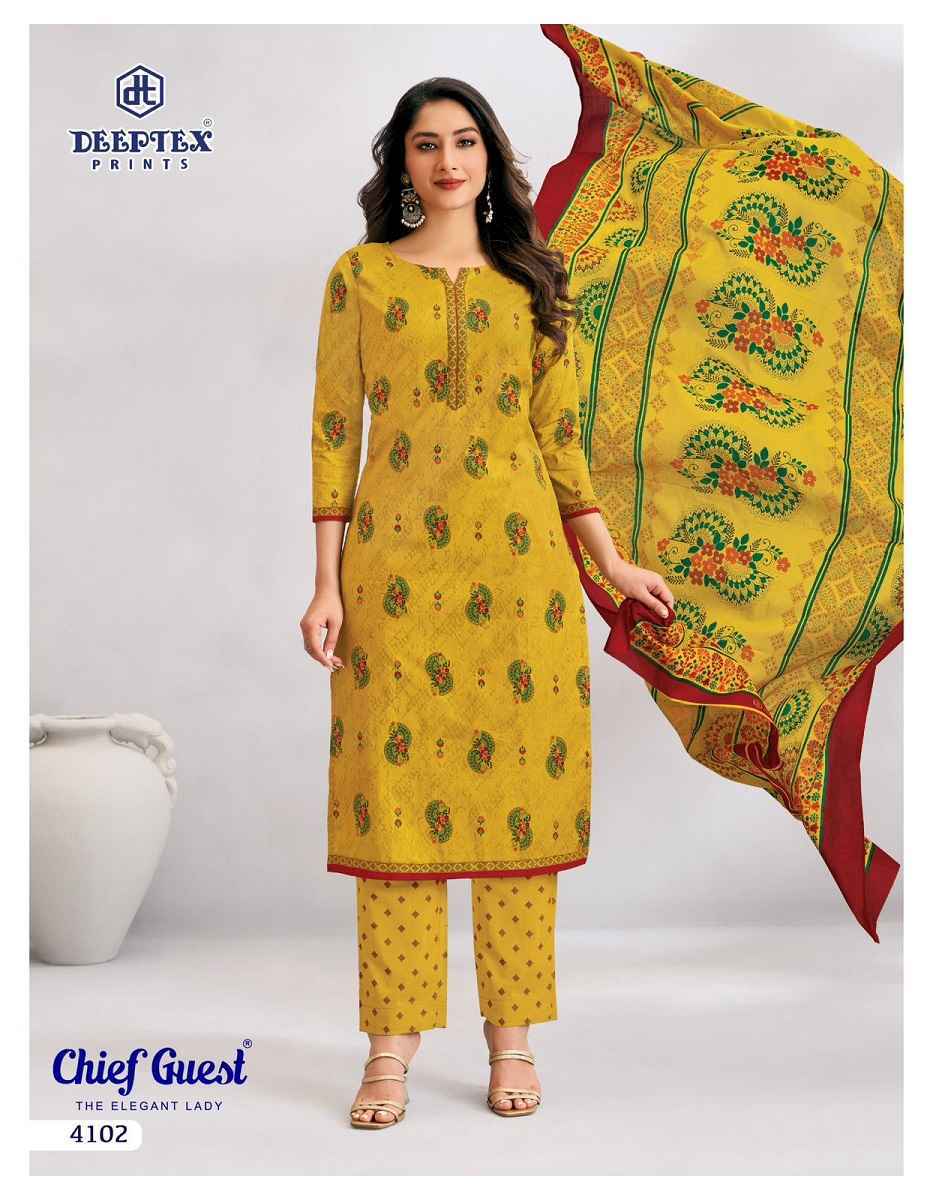 Deeptex Chief Guest Vol 41 Cotton Dress Material 15 pcs Catalogue