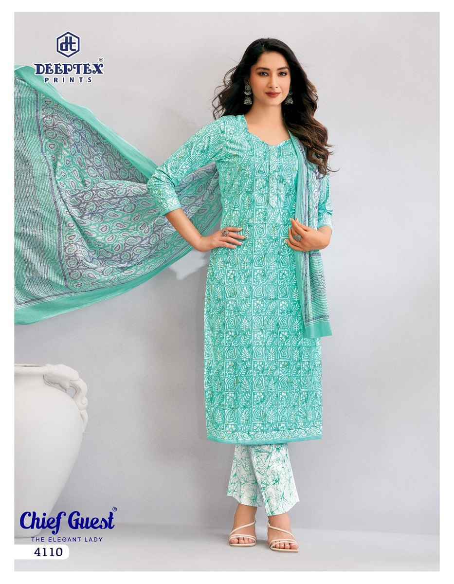 Deeptex Chief Guest Vol 41 Cotton Dress Material 15 pcs Catalogue