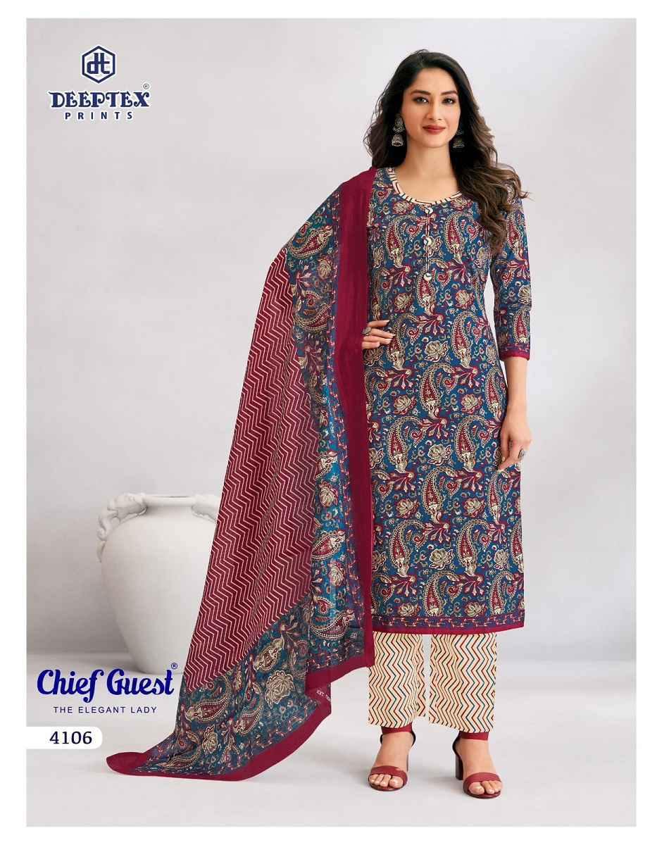 Deeptex Chief Guest Vol 41 Cotton Dress Material 15 pcs Catalogue