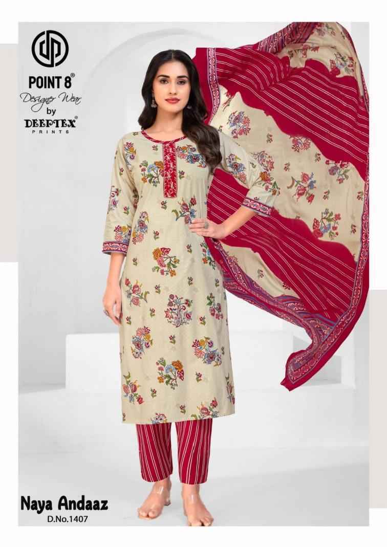 Deeptex Naya Andaaz Vol 14 Readymade Cotton Suit Wholesale Rate ( 10 Pcs Catalog )