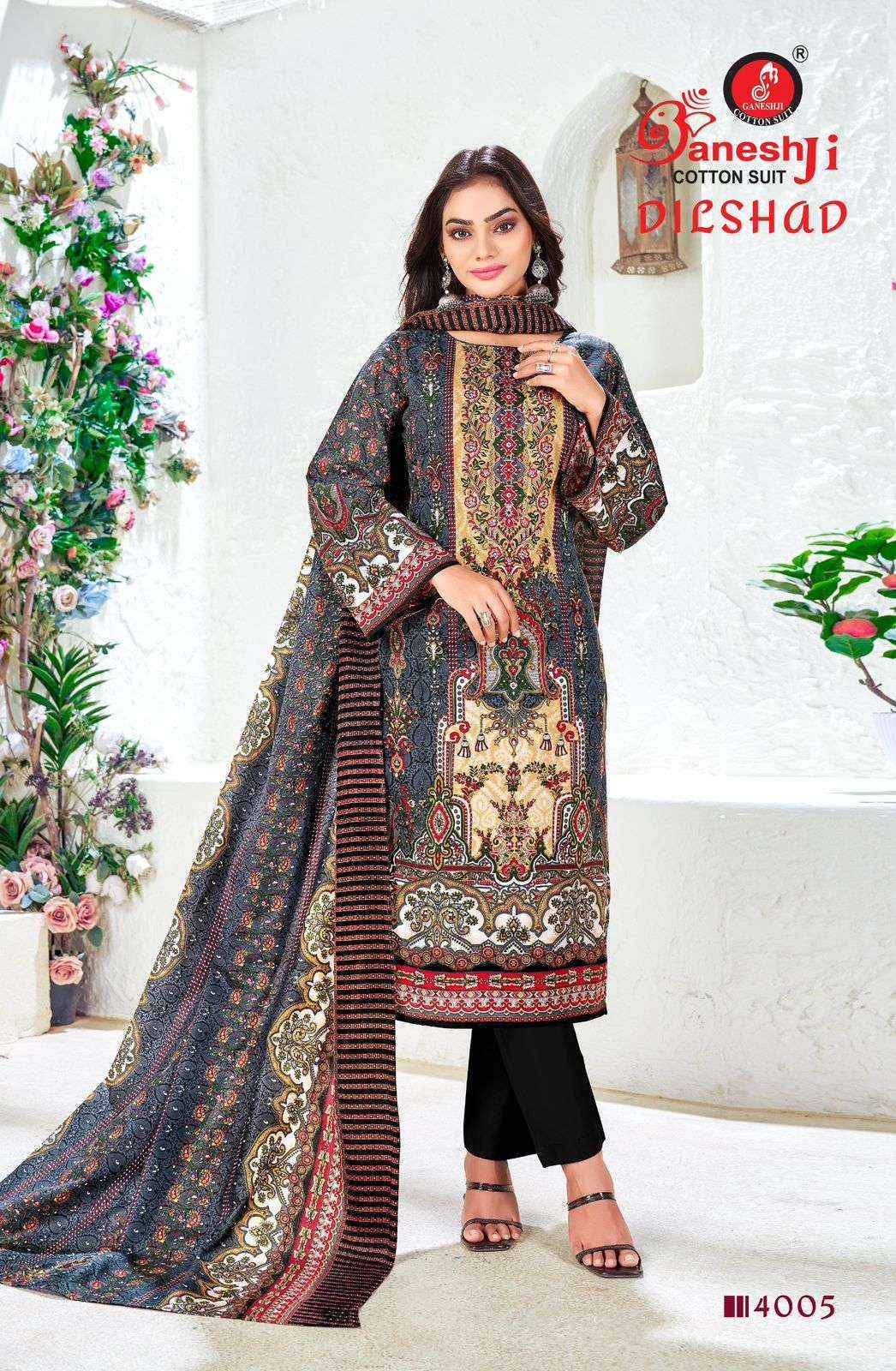 Ganesh Ji Dilshad Vol 4 Cotton Salwar Kameez Wholesale Rate ( 8 Pcs Catalog )