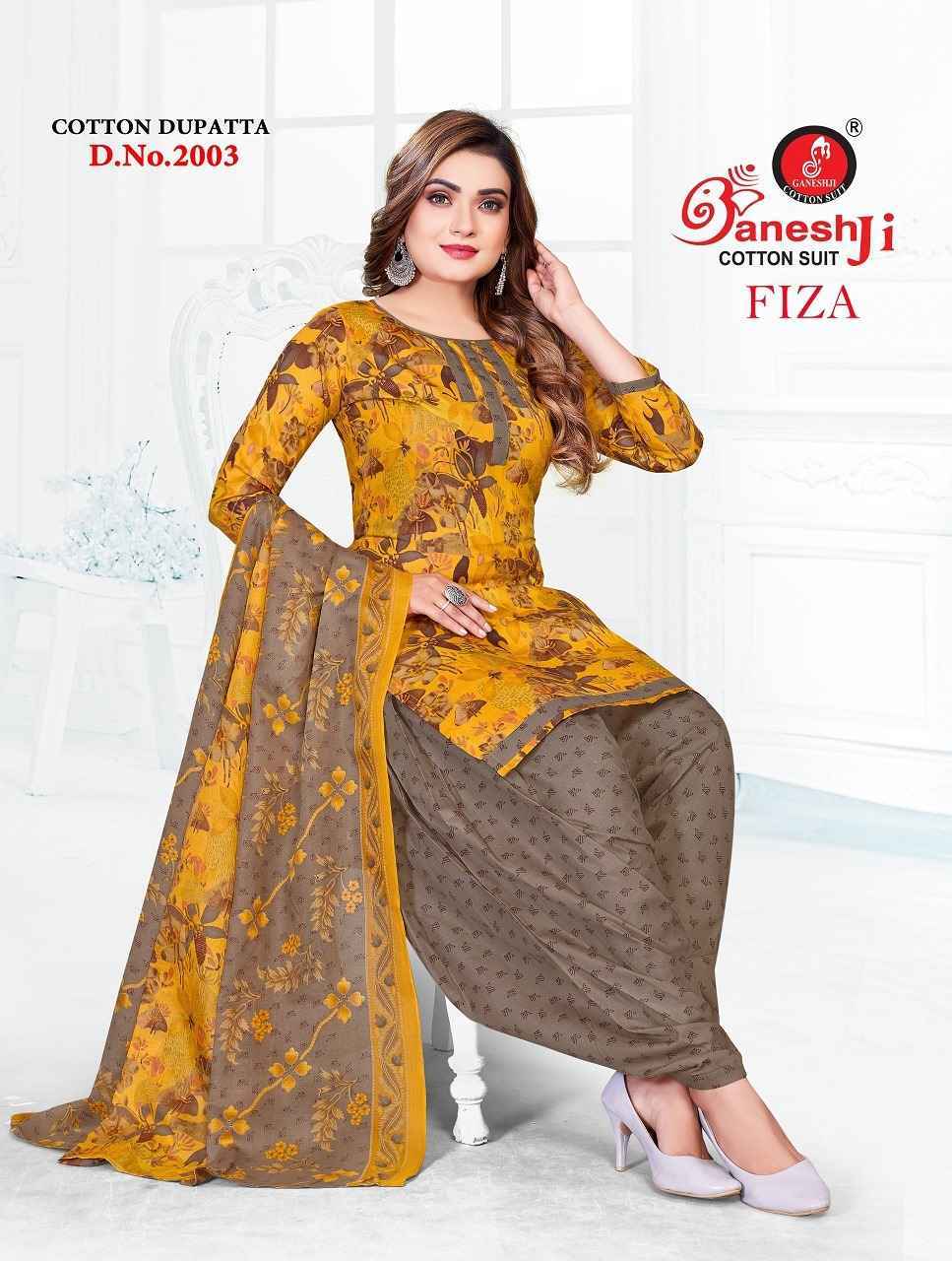 Ganesh Ji Fiza Vol 2 Cotton Salwar Kameez Wholesale Rate ( 10 Pcs Catalog )