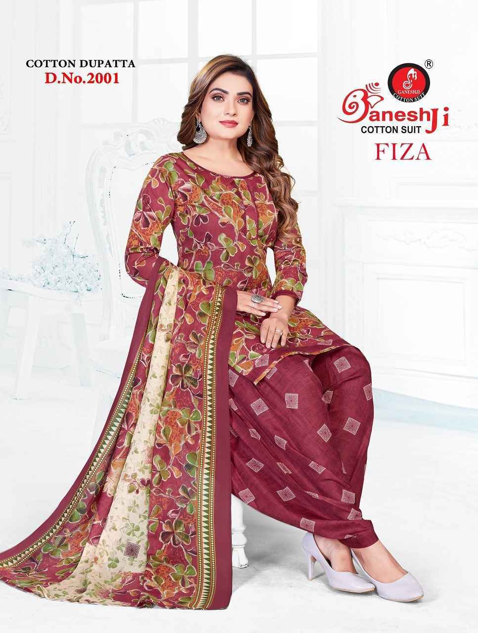 Ganesh Ji Fiza Vol 2 Cotton Salwar Kameez Wholesale Rate ( 10 Pcs Catalog )