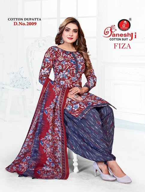 Ganesh Ji Fiza Vol 2 Cotton Salwar Kameez Wholesale Rate ( 10 Pcs Catalog )