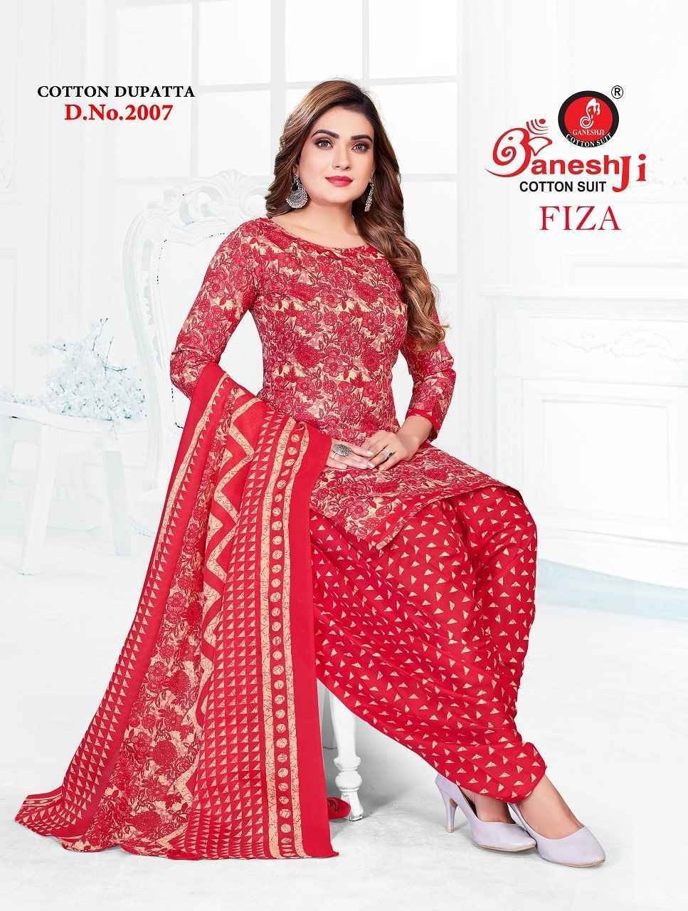 Ganesh Ji Fiza Vol 2 Cotton Salwar Kameez Wholesale Rate ( 10 Pcs Catalog )
