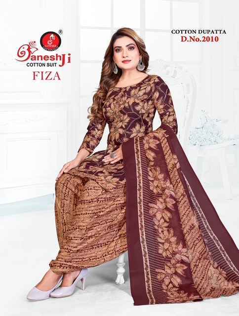 Ganesh Ji Fiza Vol 2 Cotton Salwar Kameez Wholesale Rate ( 10 Pcs Catalog )