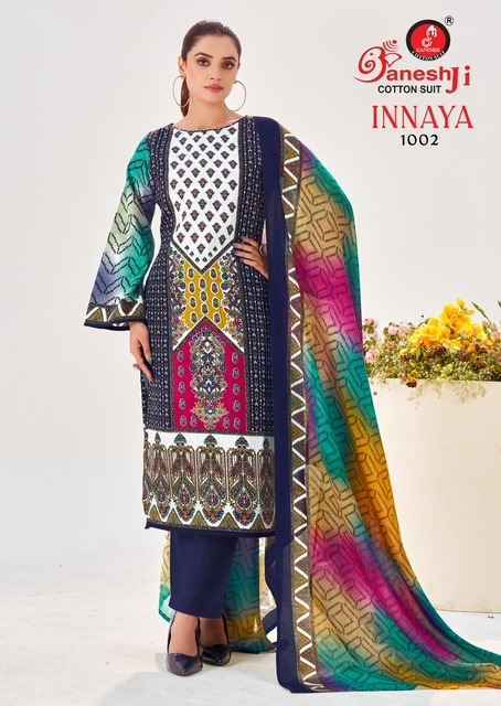 Ganesh Ji Innaya Vol 1 Cotton Salwar Kameez Wholesale Rate ( 8 Pcs Catalog )