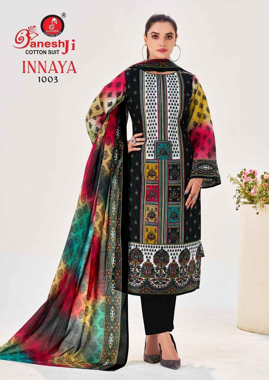 Ganesh Ji Innaya Vol 1 Cotton Salwar Kameez Wholesale Rate ( 8 Pcs Catalog )