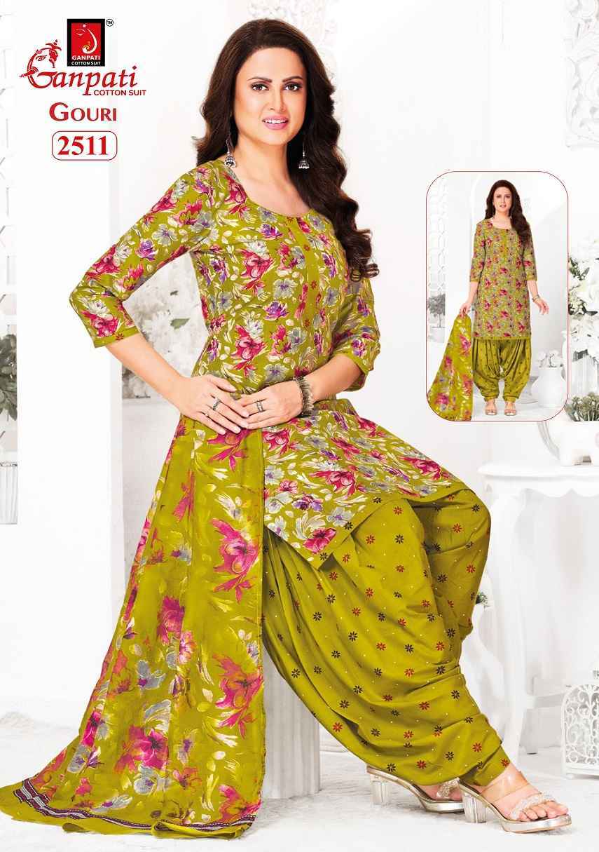 Ganpati Gouri Vol 11 Heavy Cotton Salwar Kameez Wholesale Rate ( 15 Pcs Catalog )