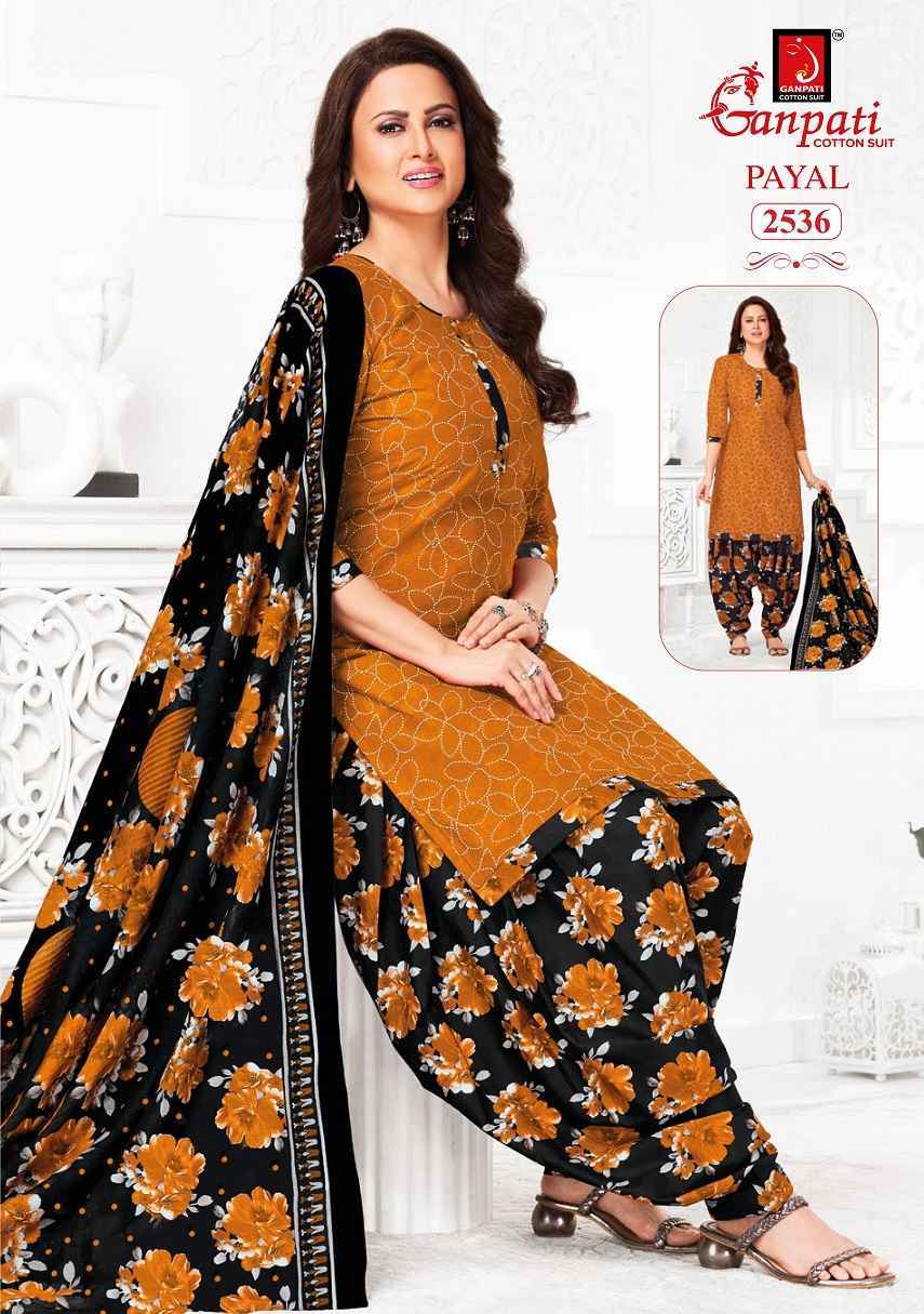 Ganpati Payal Vol 11 Cotton Salwar Kameez Wholesale Rate ( 15 Pcs Catalog )