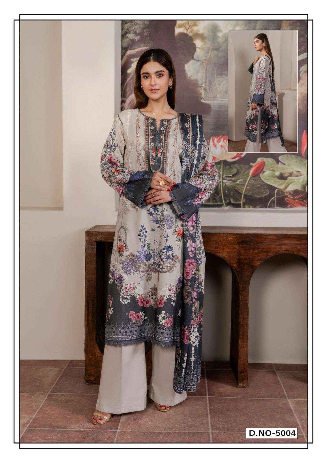 Hala Alara Vol 5 Lawn Cotton Salwar Kameez Wholesale Rate ( 6 Pcs Catalog )