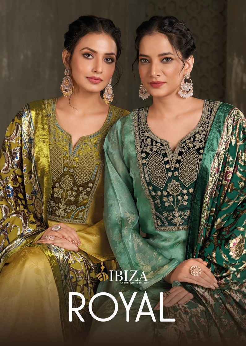 Ibiza Royal Velvet Salwar Suit Wholesale Rate ( 4 Pcs Catalog )