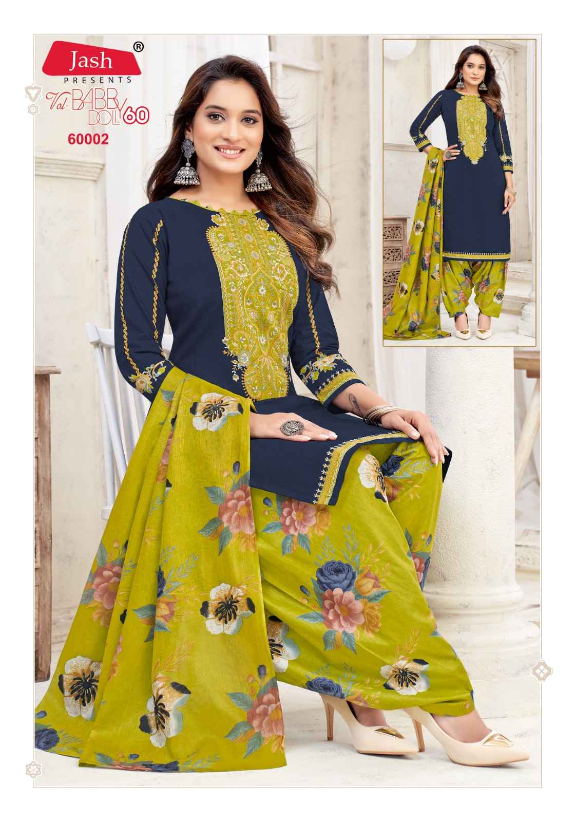 Jash Baby Doll Vol 60 Cotton Salwar Suit Collection ( 12 Pcs Catalog )