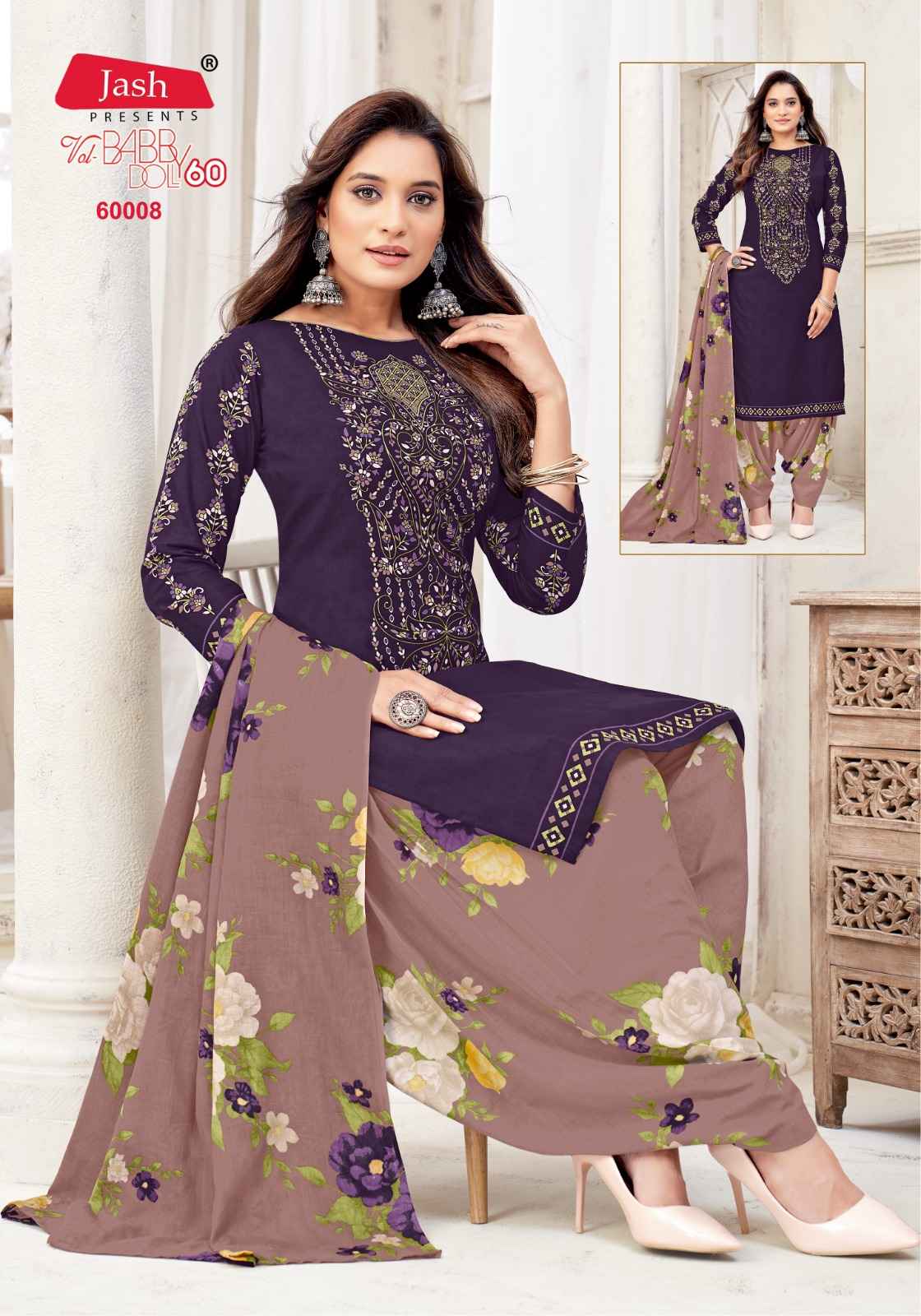 Jash Baby Doll Vol 60 Cotton Salwar Suit Collection ( 12 Pcs Catalog )