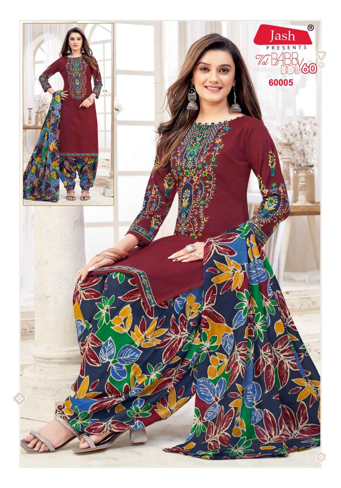 Jash Baby Doll Vol 60 Cotton Salwar Suit Collection ( 12 Pcs Catalog )