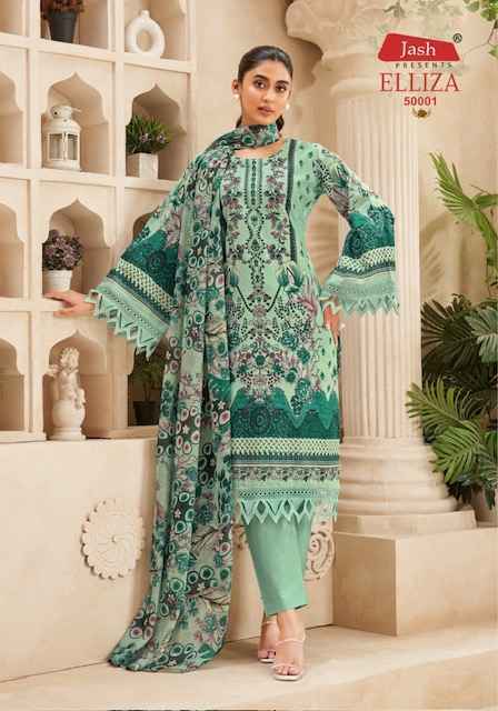 Jash Elliza Vol 50 Cotton Salwar Kameez Wholesale Price ( 10 pcs Catalogue )
