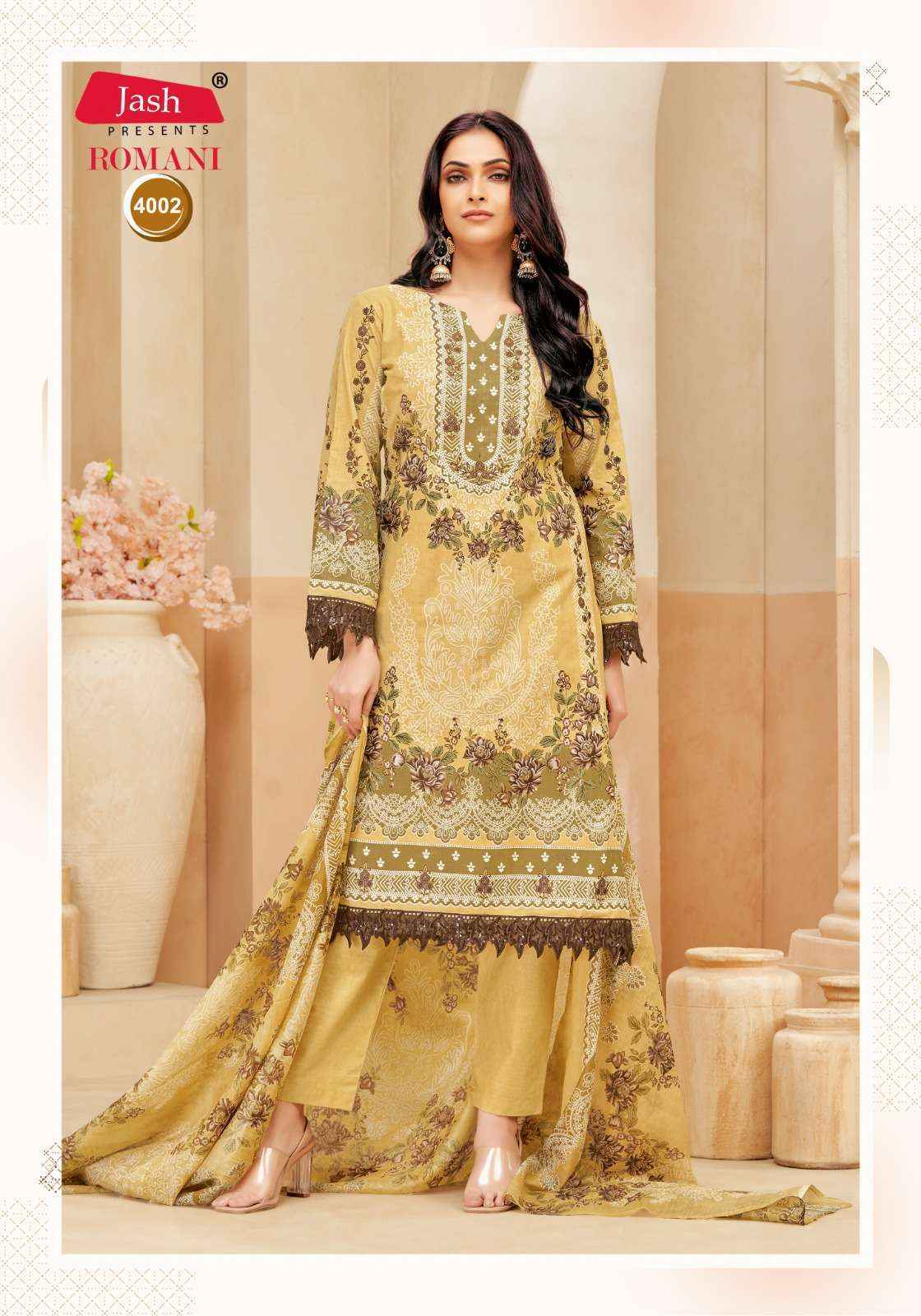 Jash Romani Vol 4 Cotton Salwar Kameez Wholesale Rate ( 8 Pcs Catalog )