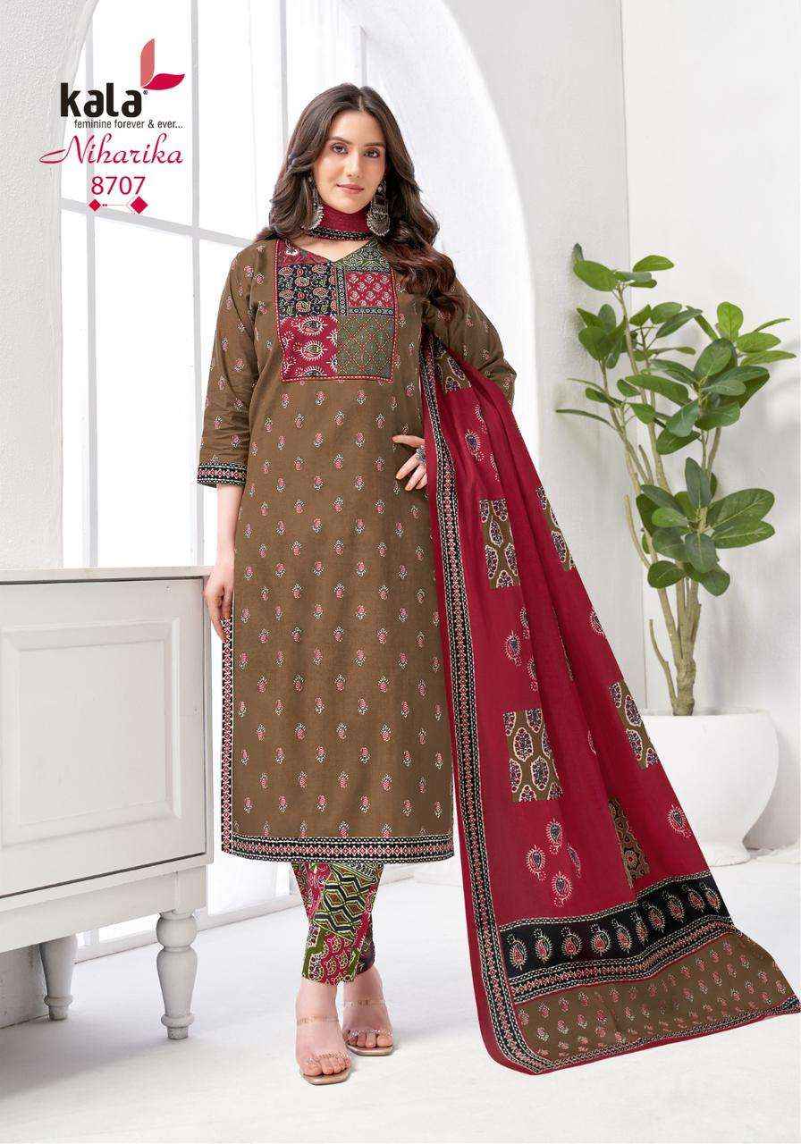 Kala Niharika Vol 5 Printed Pant Style Unstitch Cotton Suit Wholesale Rate ( 8 Pcs Catalog )