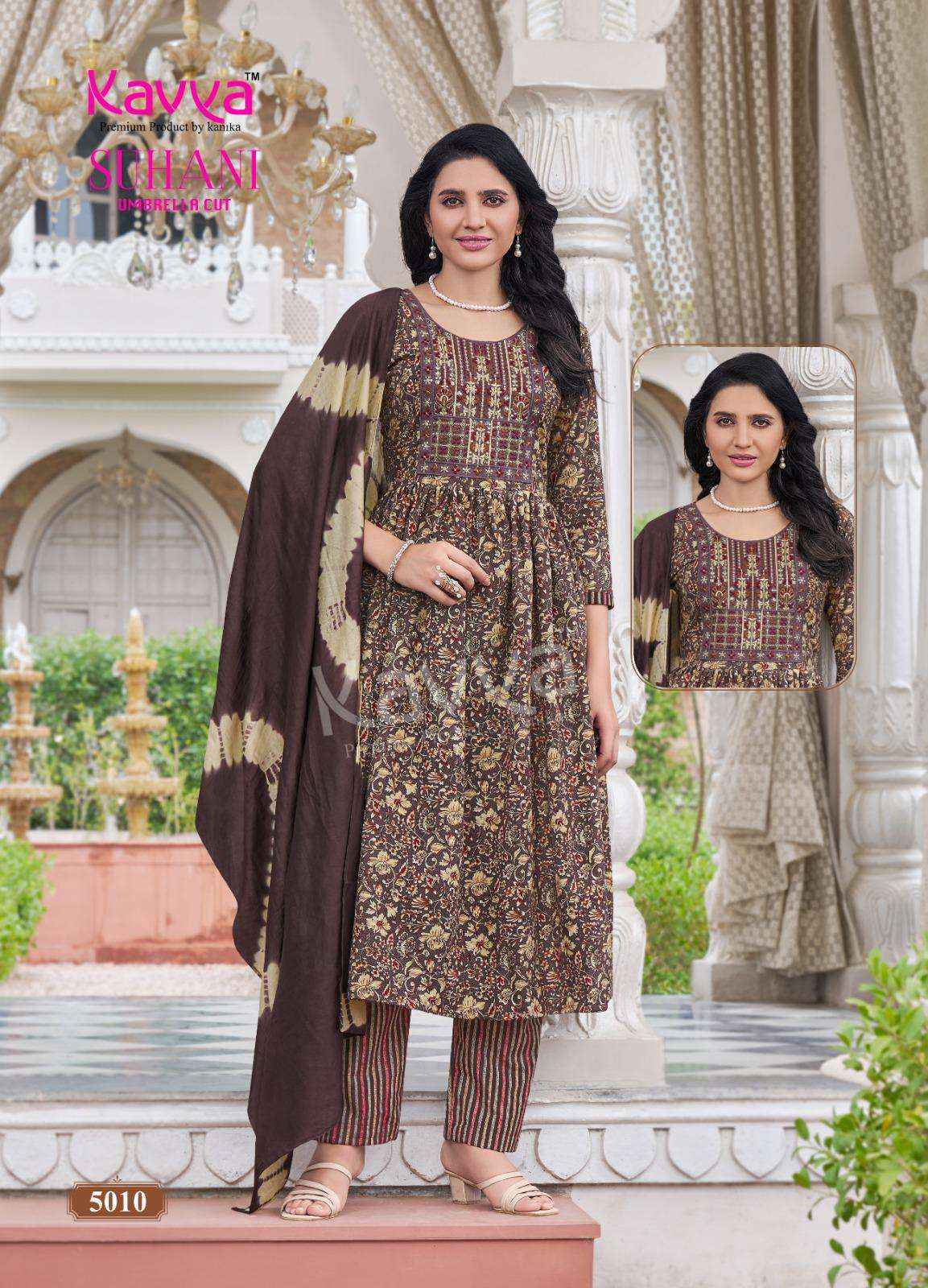 Kavya Suhani Vol 5 Viscose Kurti Combo Set Wholesale Rate ( 10 Pcs Catalog )