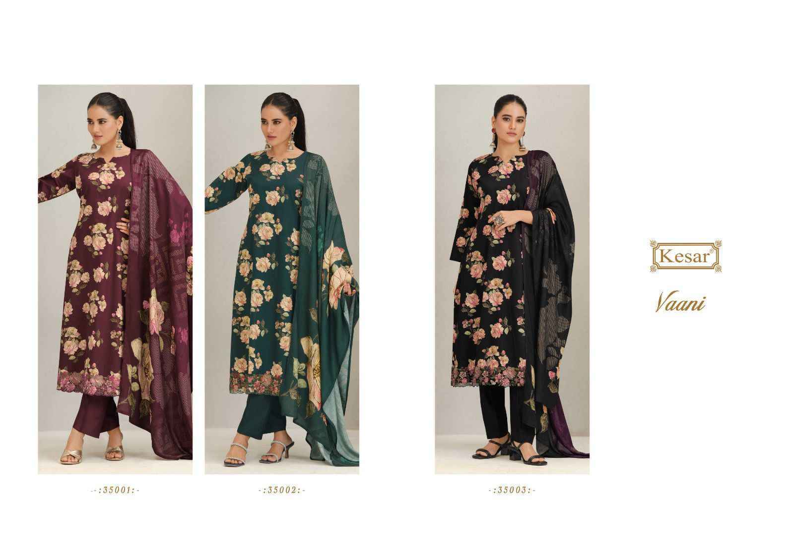Kesar Vaani 35001 Viscouse Pashmina Salwar Kameez Wholesale Rate ( 3 Pcs Catalog )