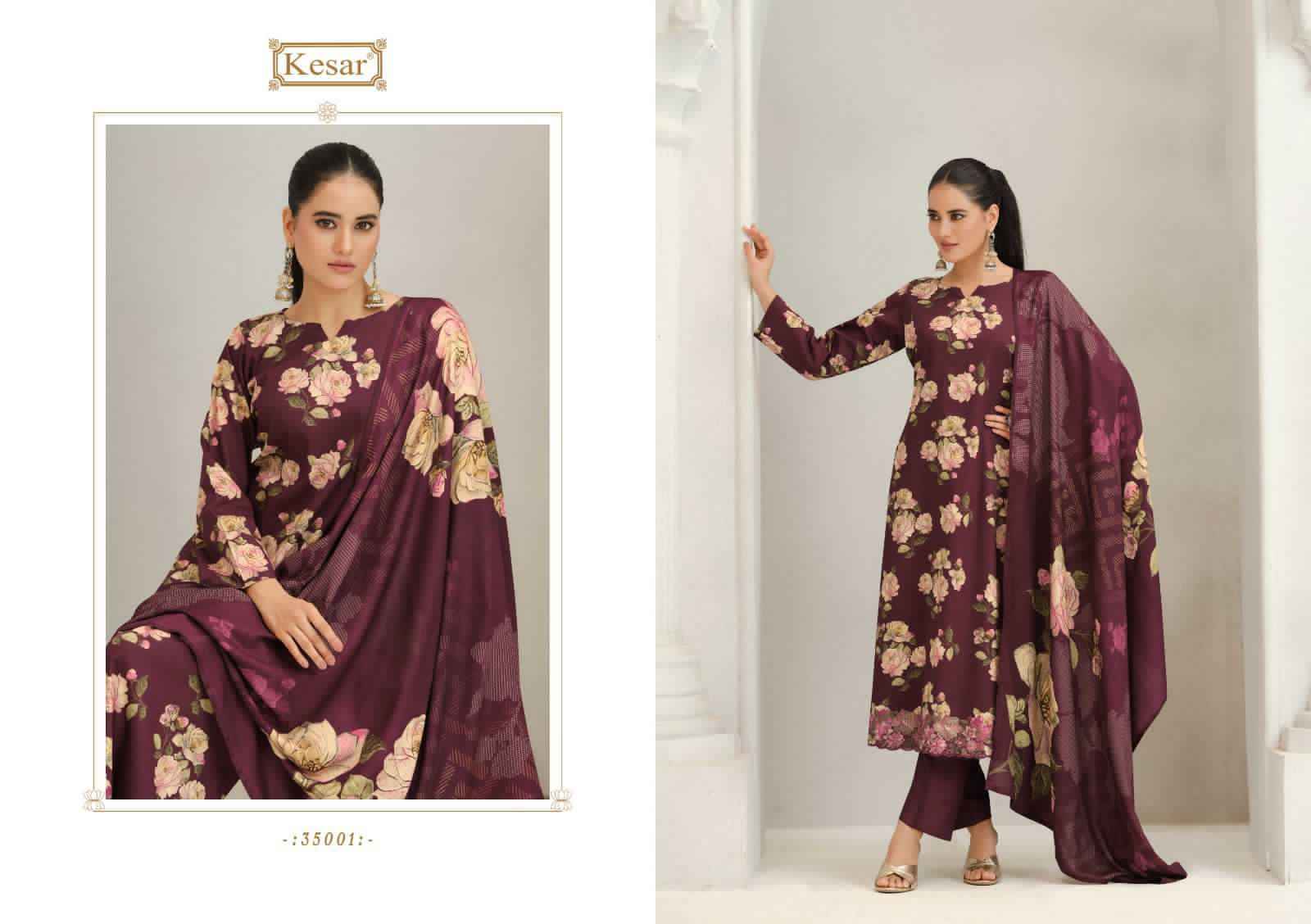 Kesar Vaani 35001 Viscouse Pashmina Salwar Kameez Wholesale Rate ( 3 Pcs Catalog )
