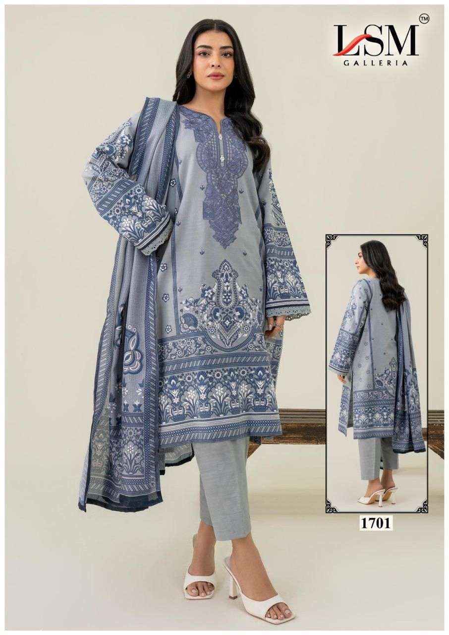 LSM Galleria Parian Dream Vol 17 Lawn Cotton Salwar Kameez Wholesale Rate ( 6 Pcs Catalog )