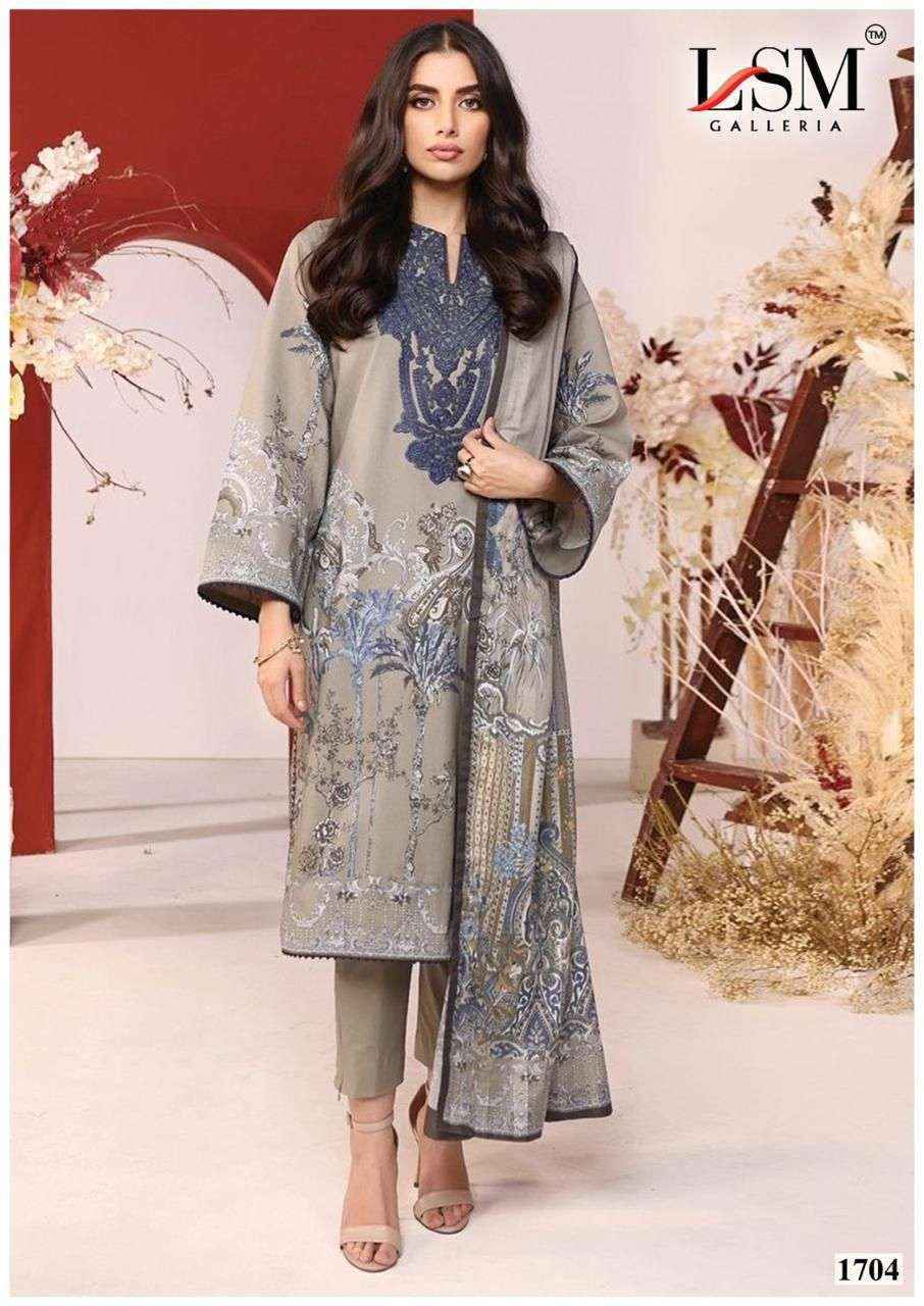 LSM Galleria Parian Dream Vol 17 Lawn Cotton Salwar Kameez Wholesale Rate ( 6 Pcs Catalog )