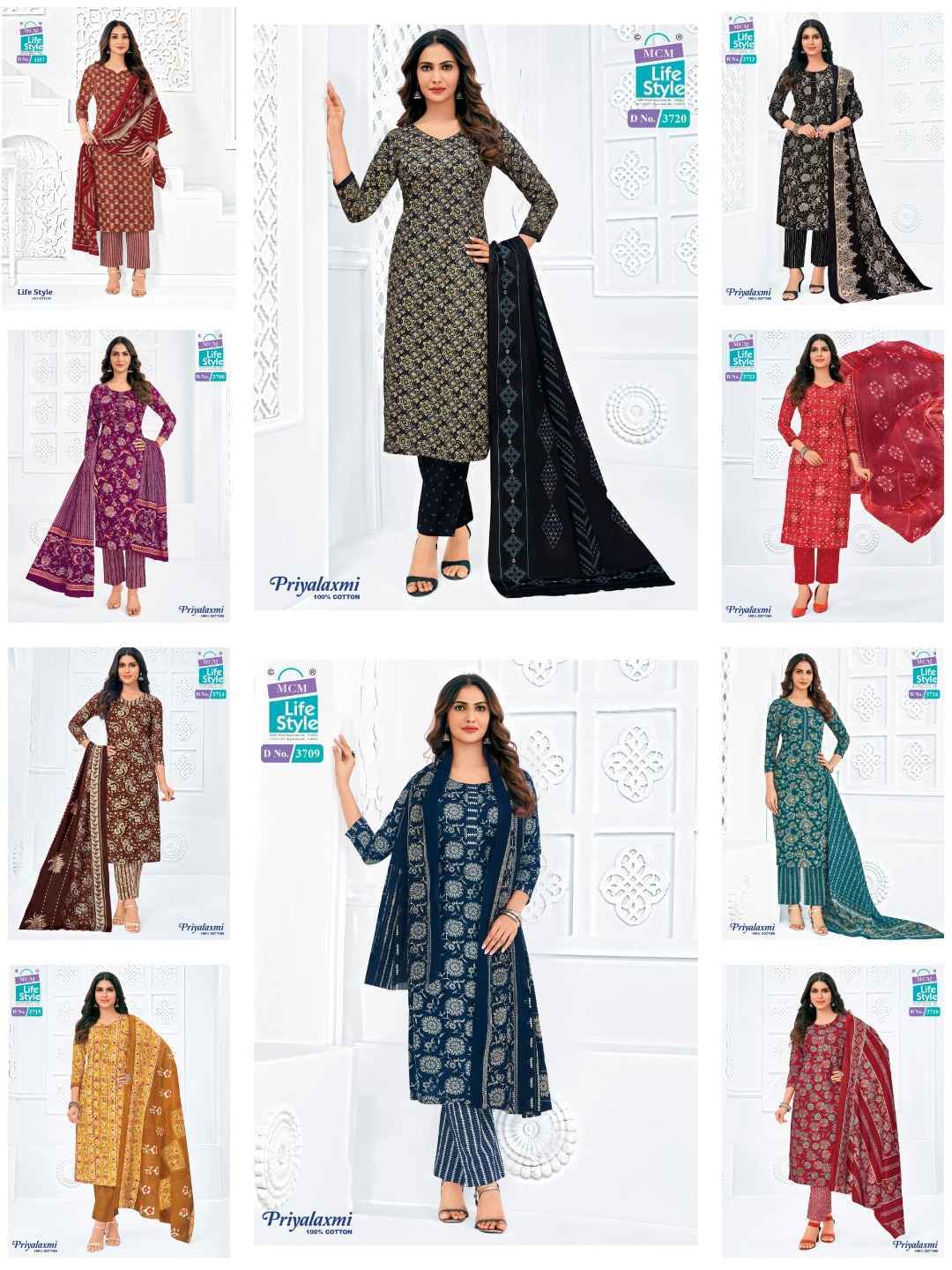 MCM Lifestyle Priyalaxmi Vol 37 Readymade Cotton Suit Wholesale Rate ( 20 Pcs Catalog )