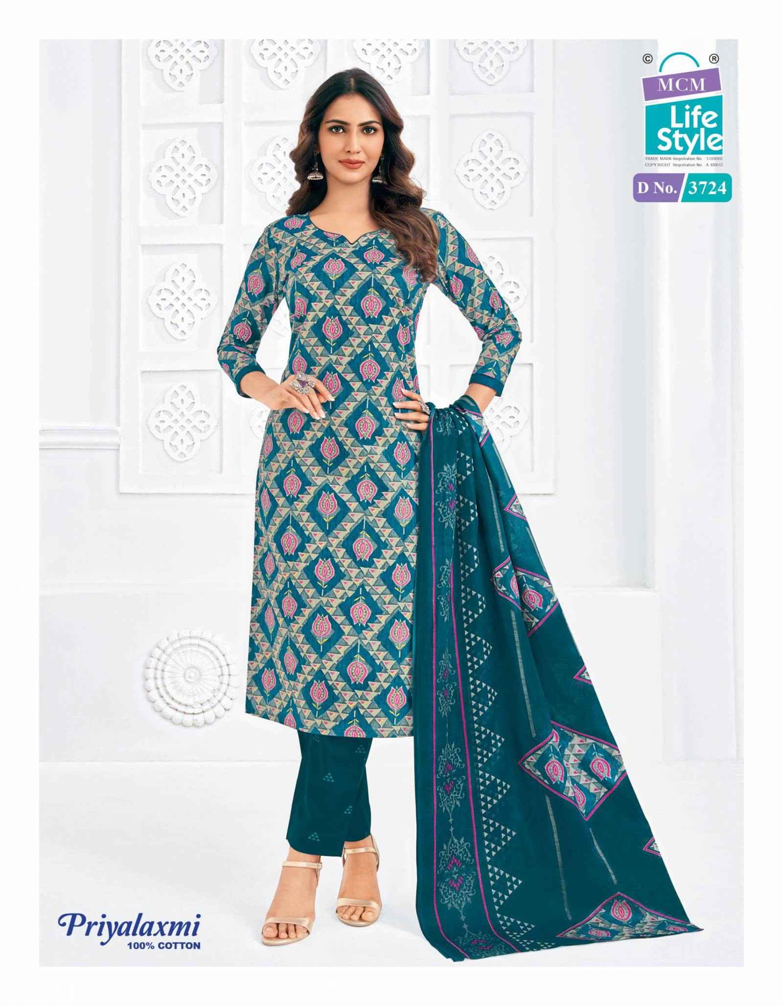Mcm Priyalaxmi Vol 37 Cotton Printed Salwar Kameez Wholesale Rate ( 20 Pcs Catalog )
