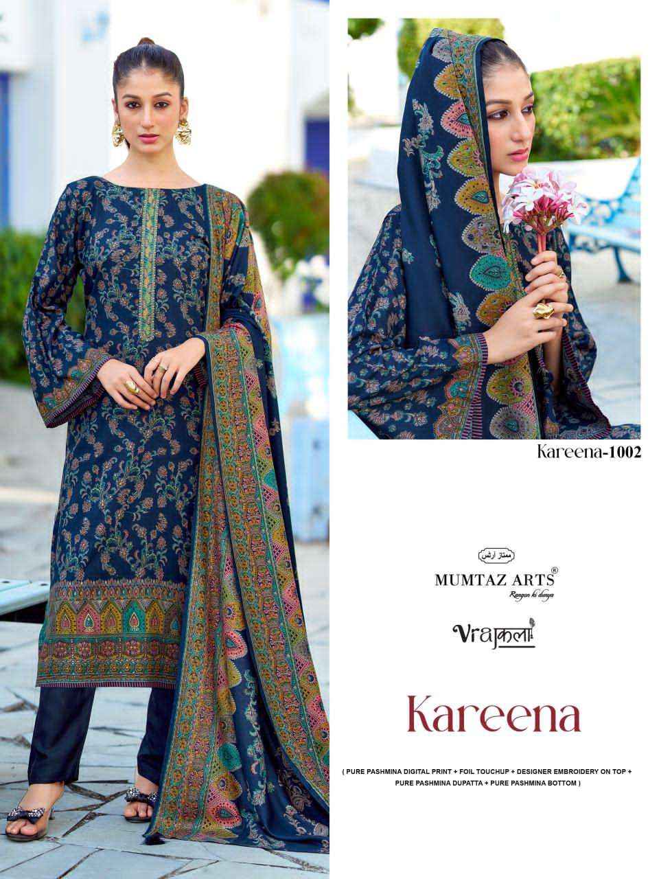 Mumtaz Arts Kareena Digital Printed Fancy Pashmina Salwar Kameez Wholesale Rate ( 4 Pcs Catalog )