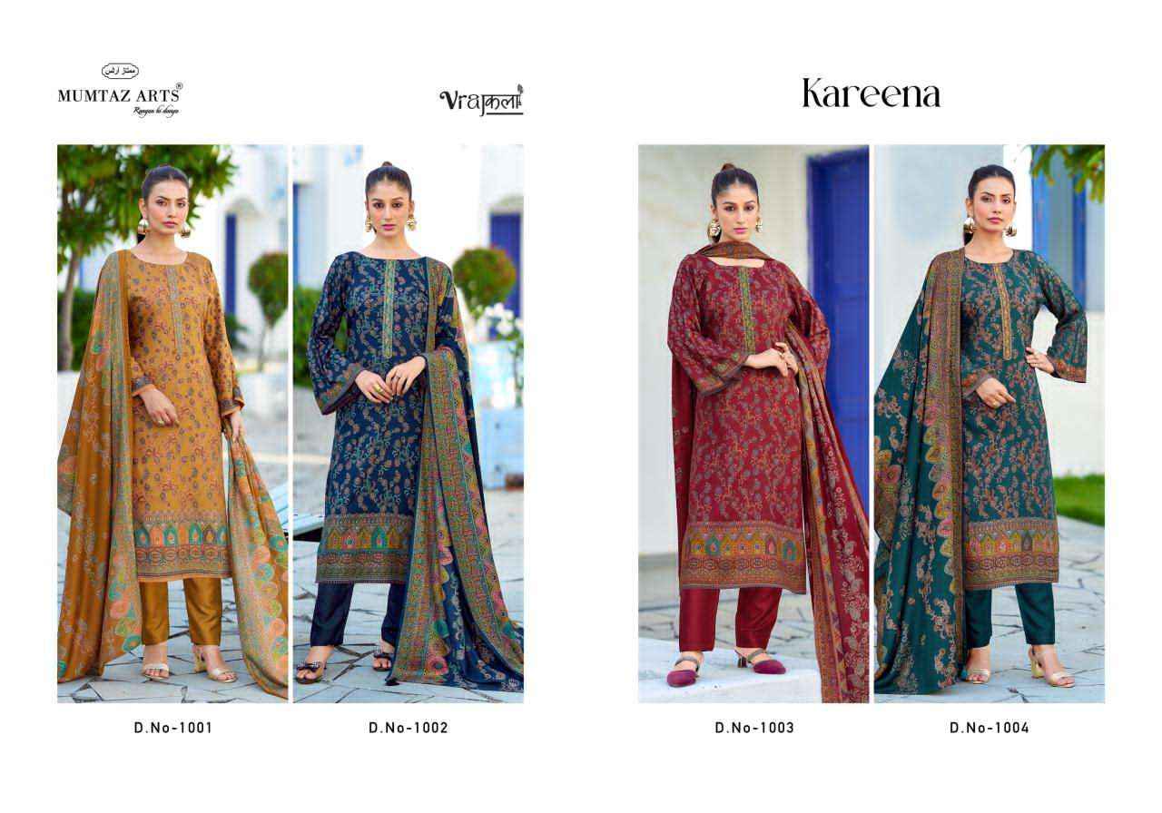 Mumtaz Arts Kareena Digital Printed Fancy Pashmina Salwar Kameez Wholesale Rate ( 4 Pcs Catalog )