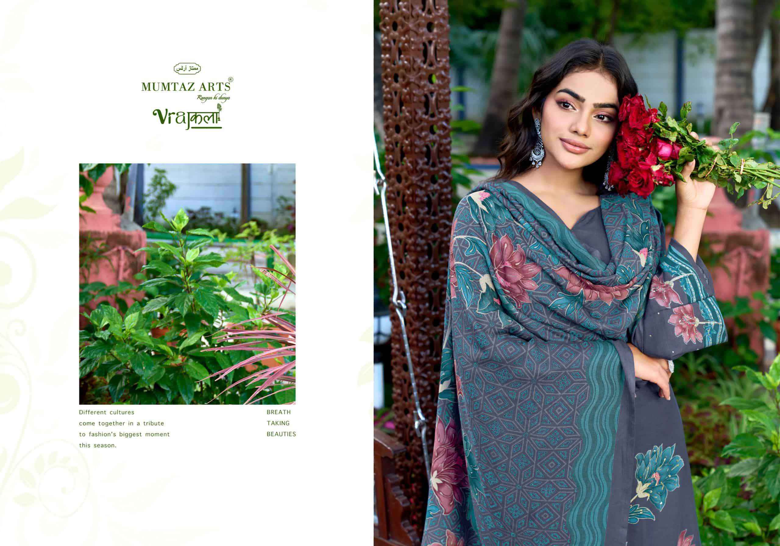 Mumtaz Arts Kashmir Kali Digital Printed Pure Pashmina Winter Wear Salwar Kameez Wholesale Rate ( 4 Pcs Catalog )