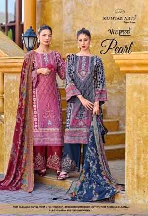 Mumtaz Arts Pearl Viscose Pashmina Salwar Kameez Wholesale Rate ( 4 Pcs Catalog )