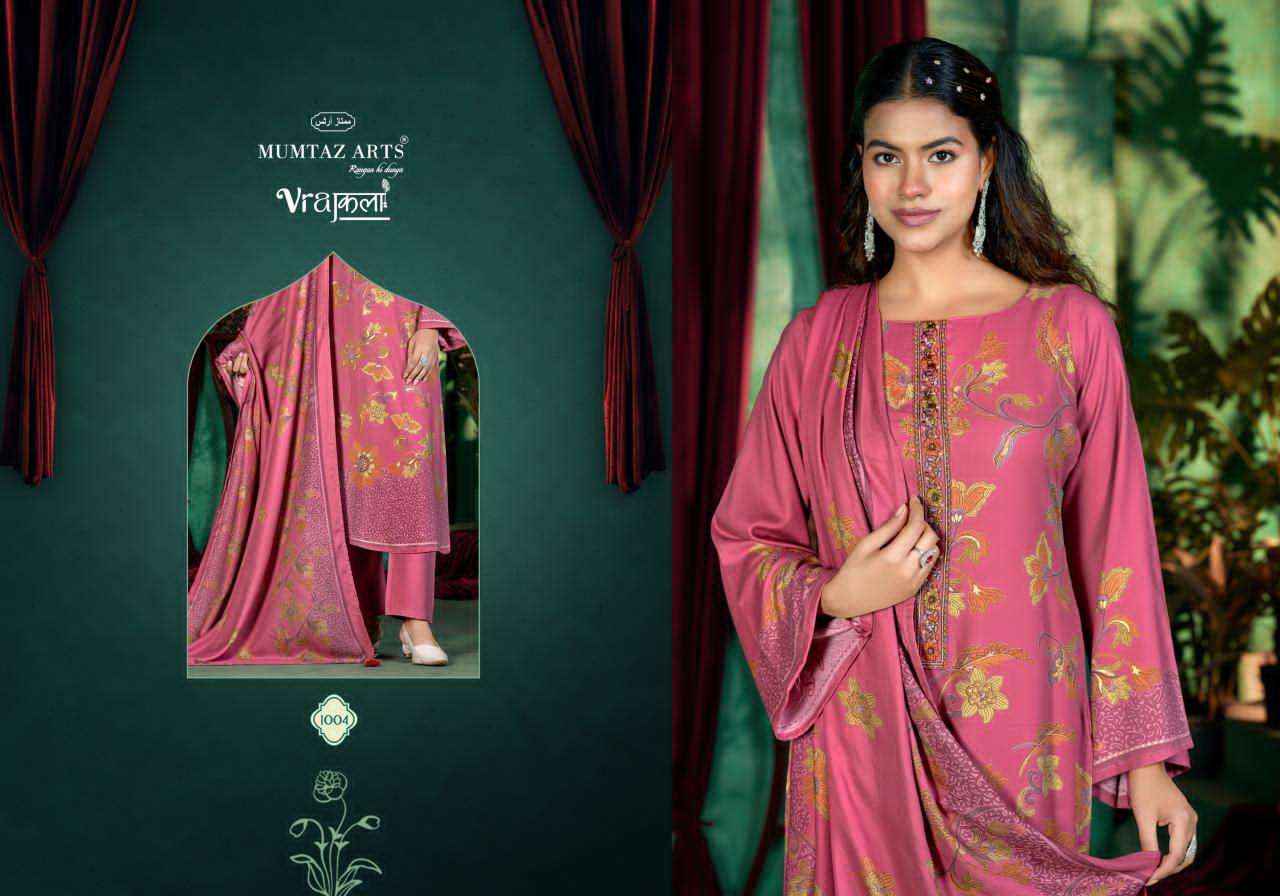 Mumtaz Arts Ruhyna Pure Viscose Pashmina Suit Catalog Suppliers