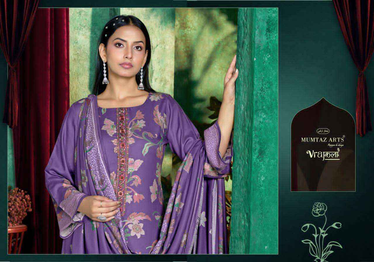 Mumtaz Arts Ruhyna Pure Viscose Pashmina Suit Catalog Suppliers