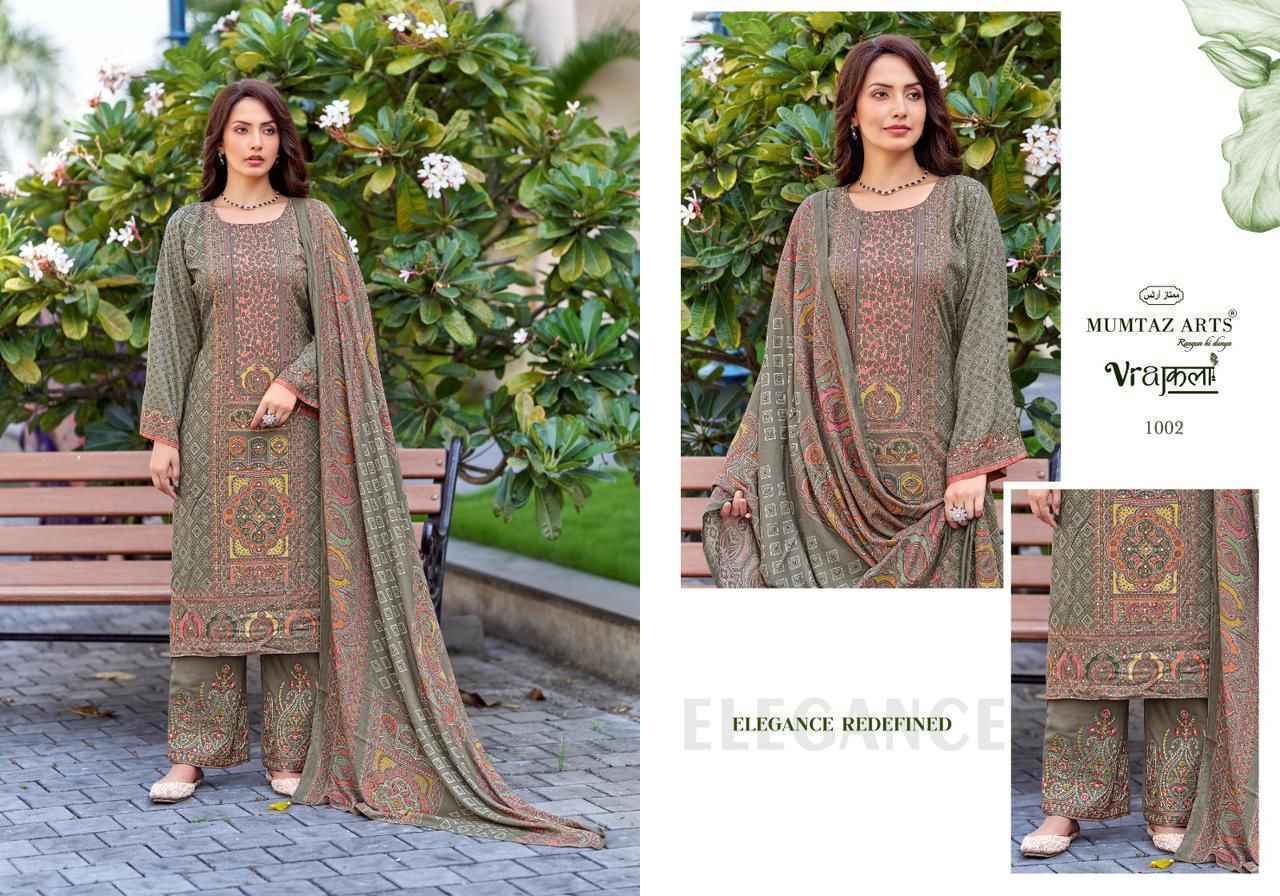 Mumtaz Arts Wow Viscose Pashmina Salwar Kameez Wholesale Rate ( 4 Pcs Catalog )