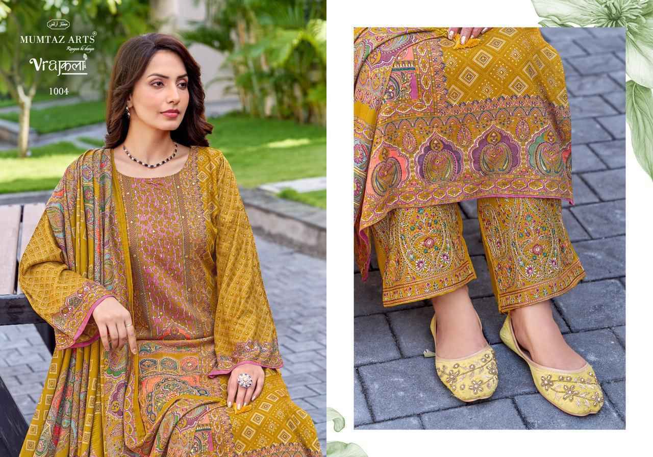 Mumtaz Arts Wow Viscose Pashmina Salwar Kameez Wholesale Rate ( 4 Pcs Catalog )