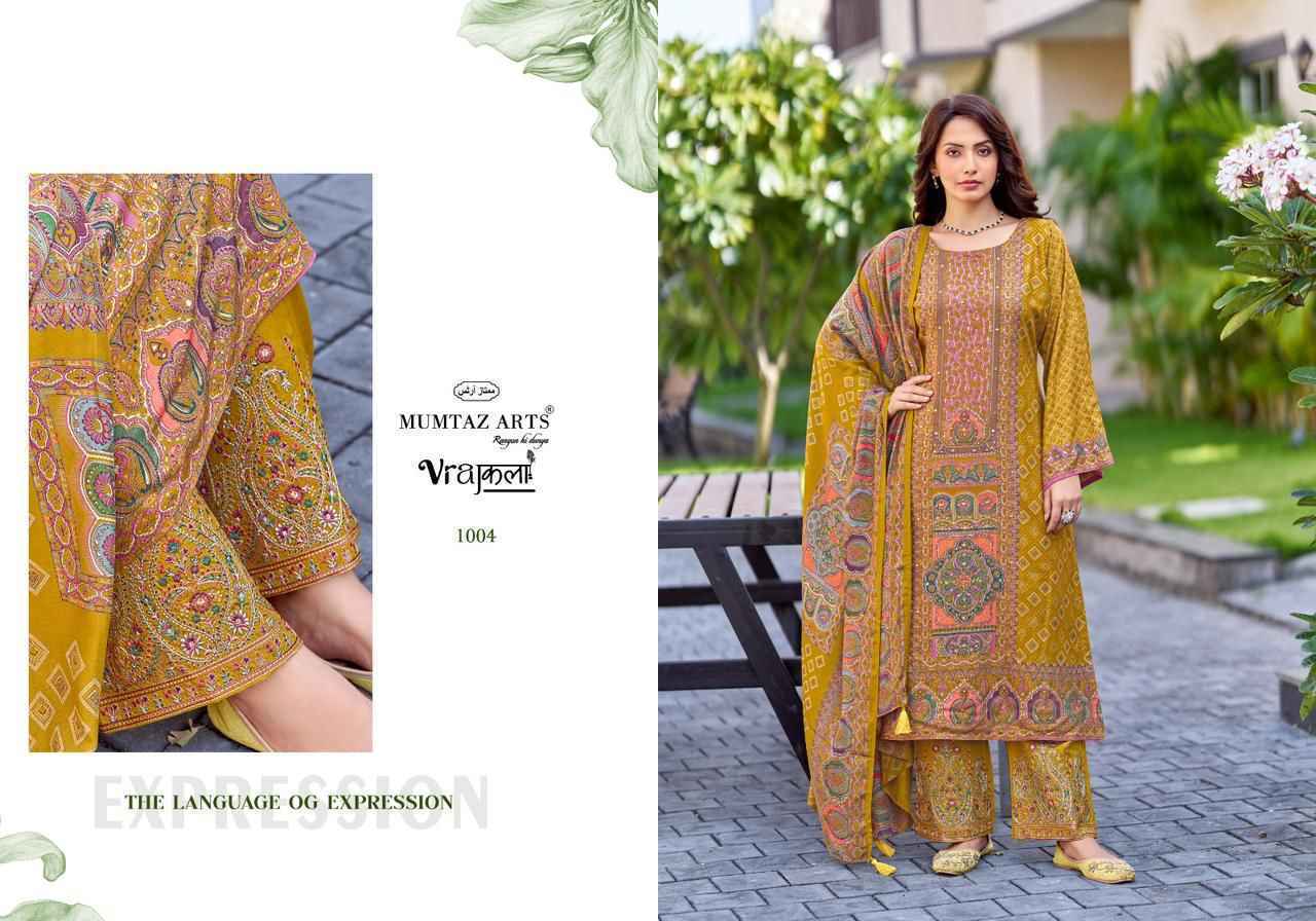 Mumtaz Arts Wow Viscose Pashmina Salwar Kameez Wholesale Rate ( 4 Pcs Catalog )