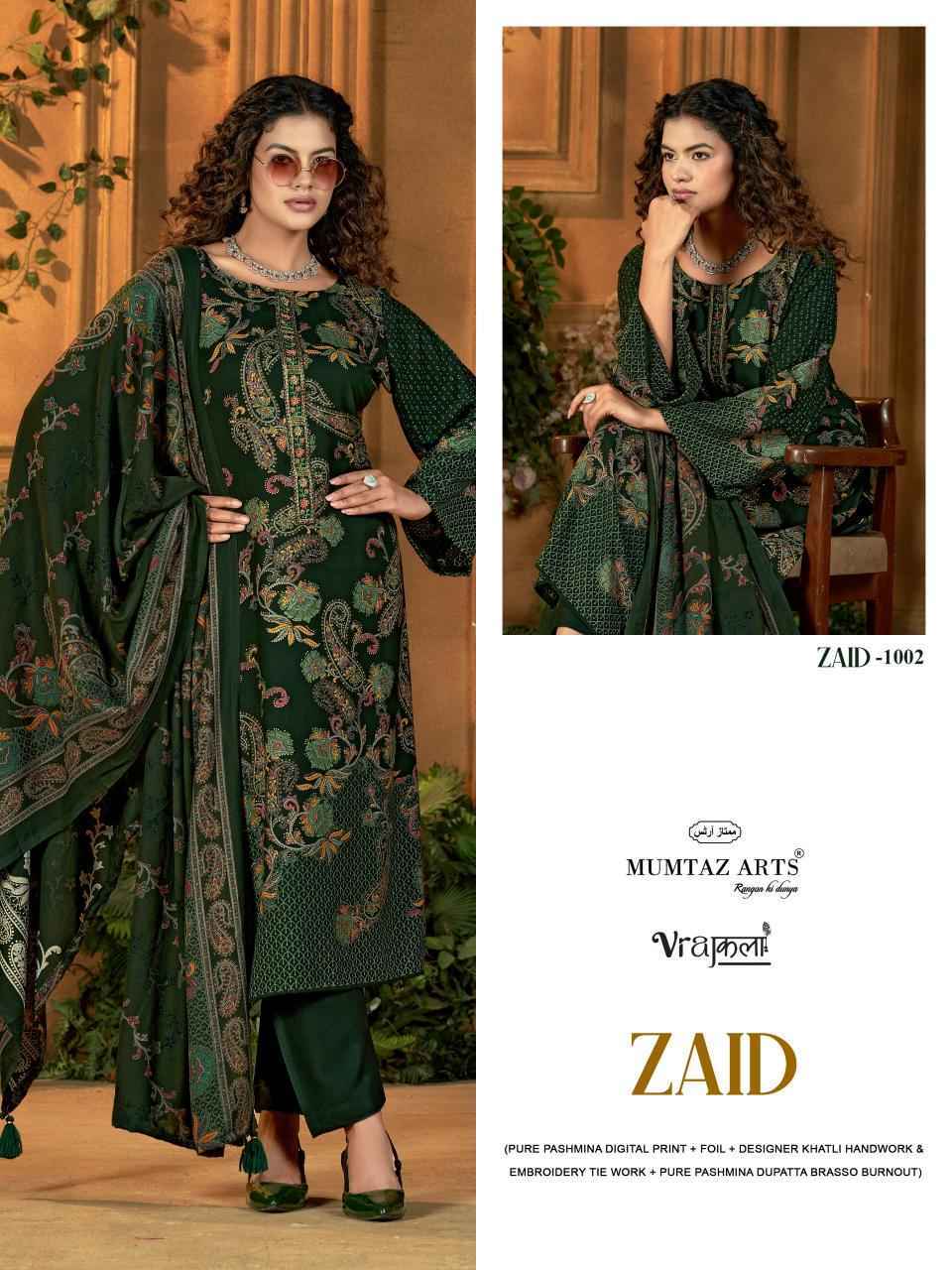 Mumtaz Arts Zaid Viscose Pashmina Salwar Kameez Wholesale Rate ( 4 Pcs Catalog )