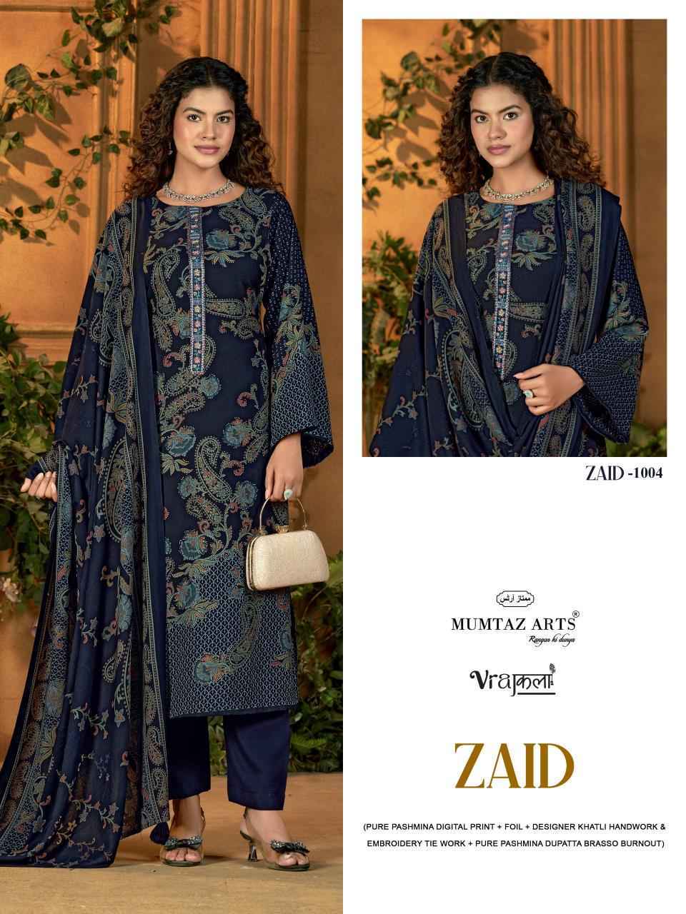 Mumtaz Arts Zaid Viscose Pashmina Salwar Kameez Wholesale Rate ( 4 Pcs Catalog )