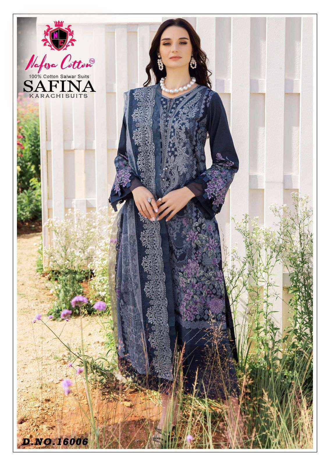 Nafisa Cotton Safina Vol 16 Cotton Salwar Kameez Wholesale Rate ( 6 Pcs Catalog )