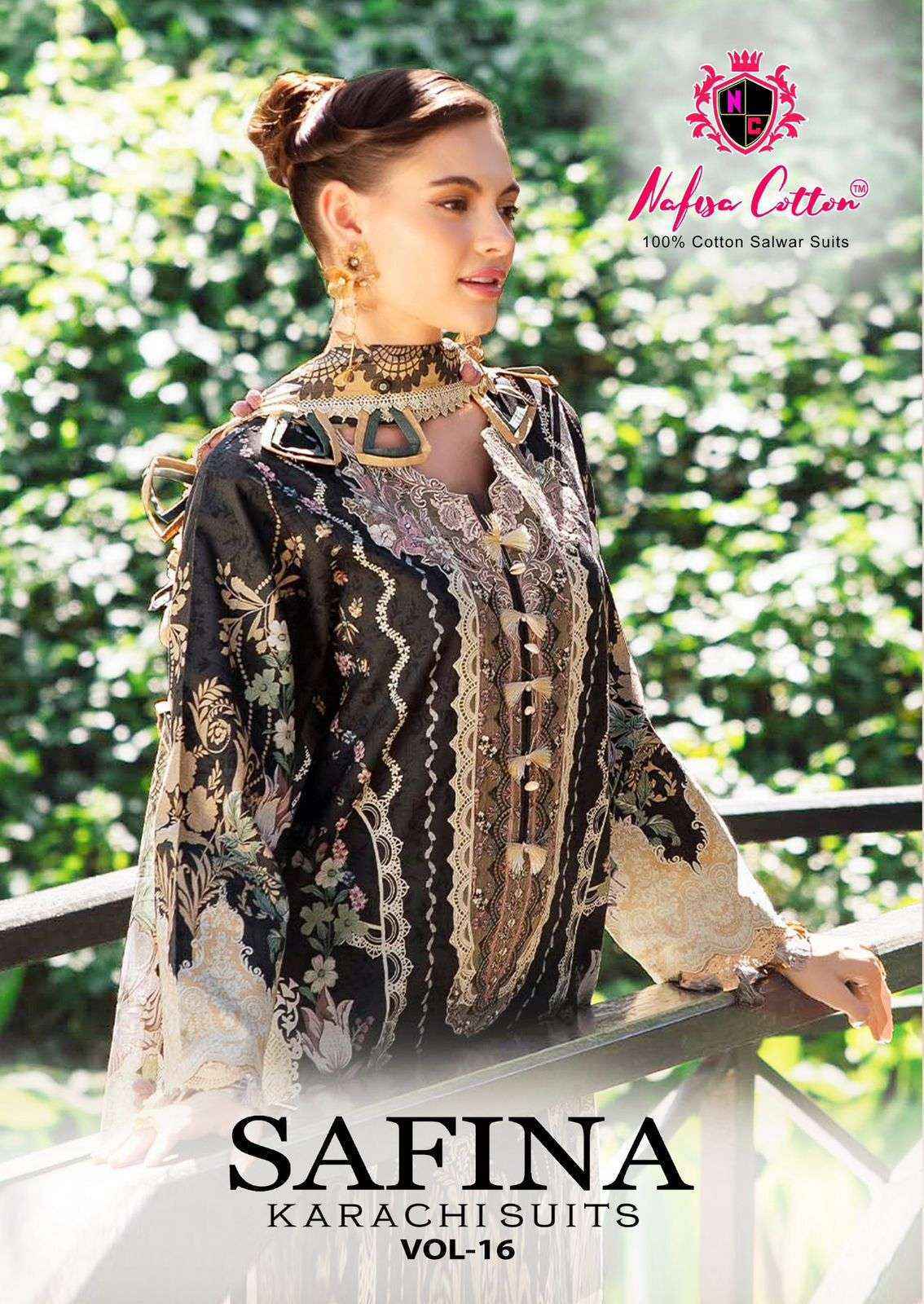 Nafisa Cotton Safina Vol 16 Cotton Salwar Kameez Wholesale Rate ( 6 Pcs Catalog )