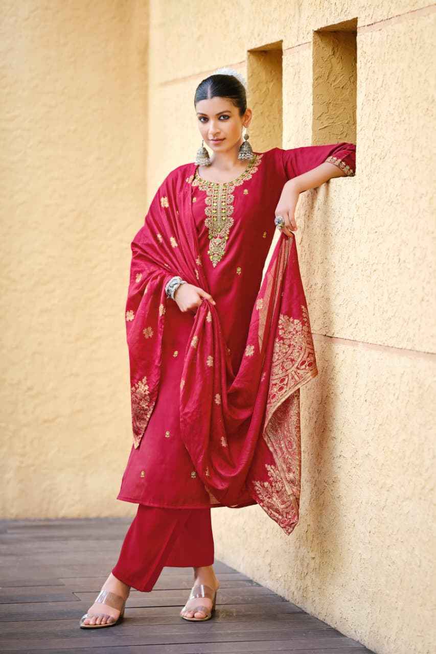 Ossm Heer Roman Silk Kurti Combo Set Wholesale Rate ( 6 Pcs Catalog )