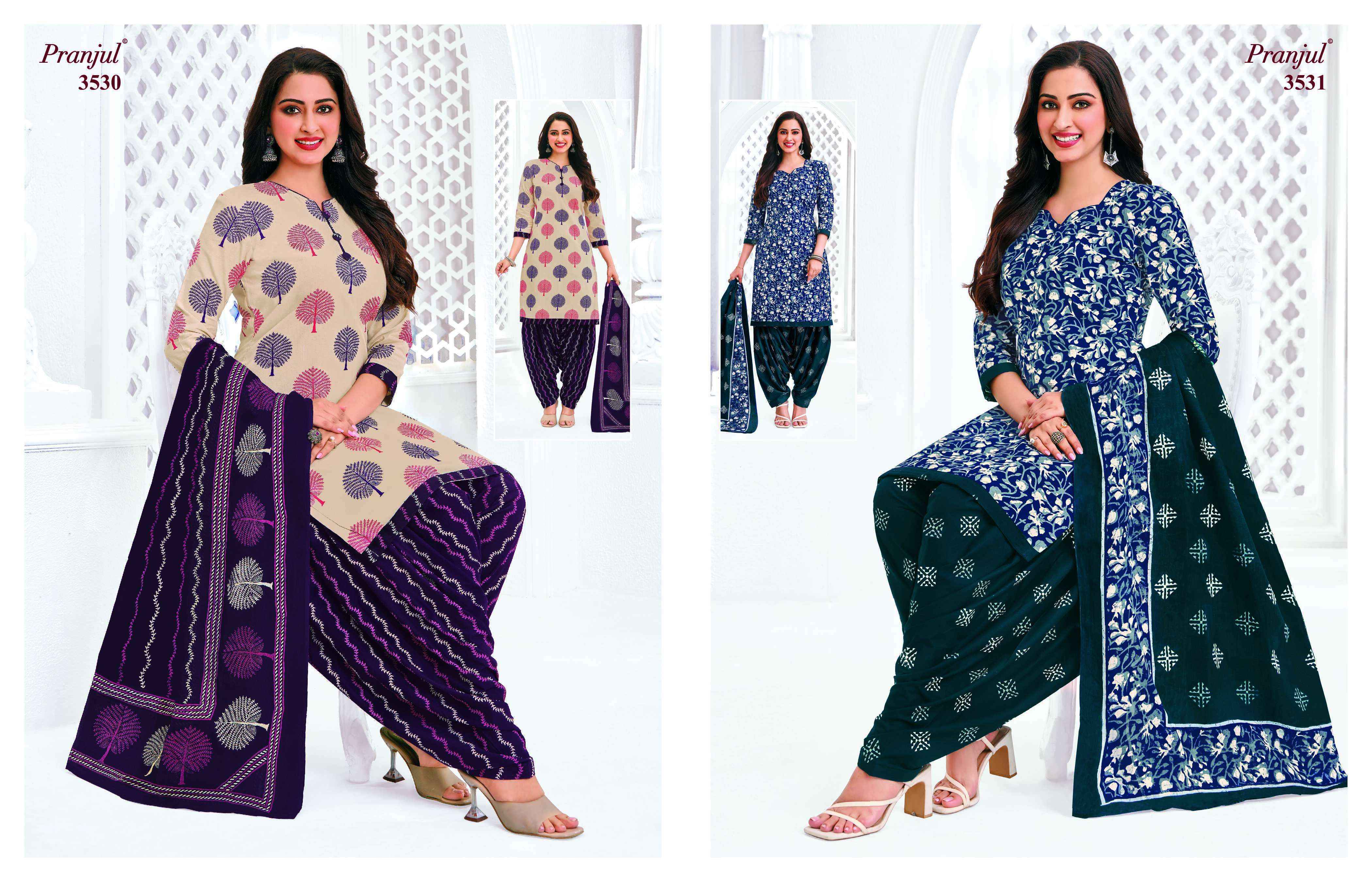 Pranjul Priyanshi Vol 35 Readymade Cotton Suit Wholesale Rate ( 36 Pcs Catalog )