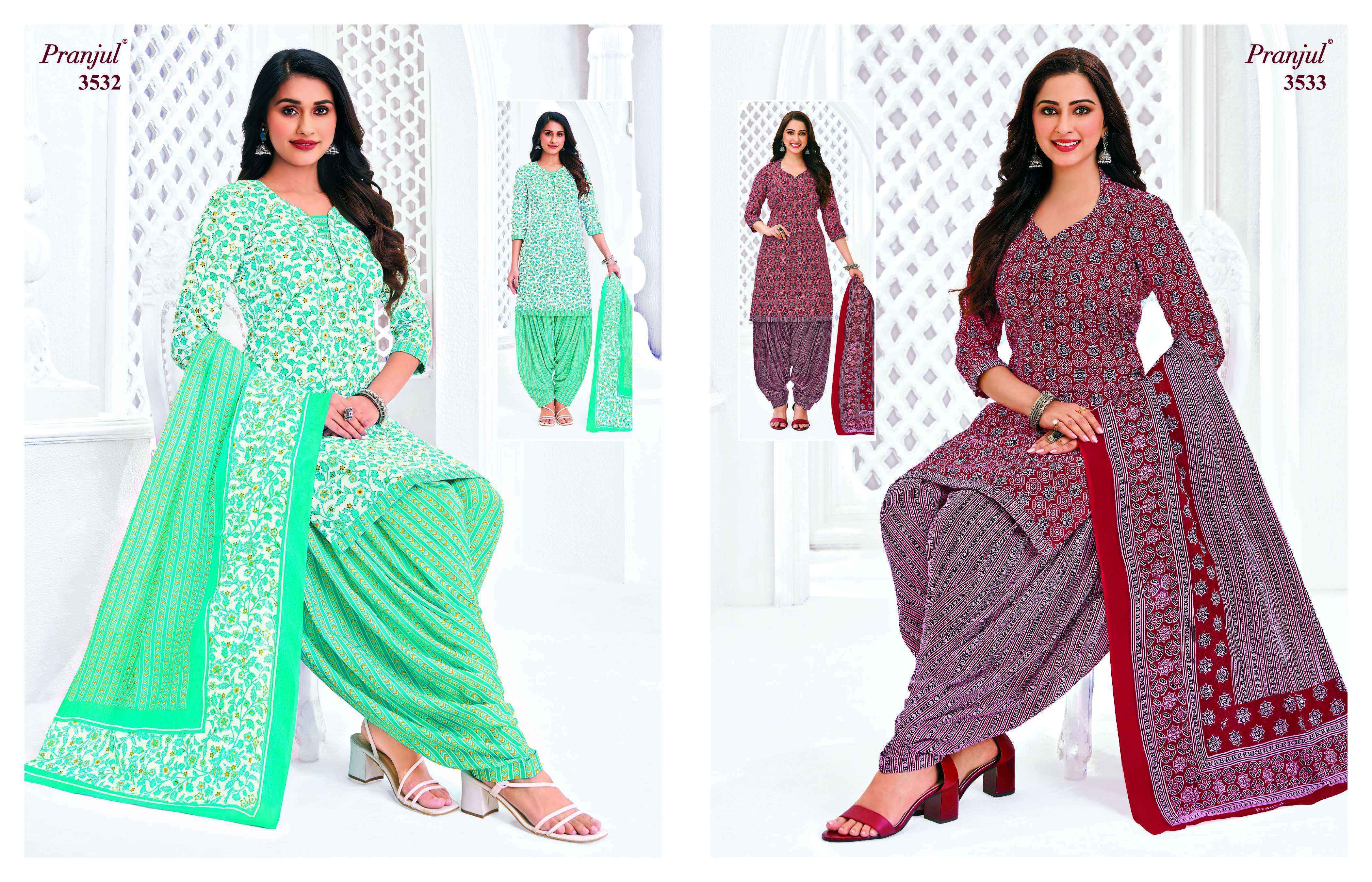 Pranjul Priyanshi Vol 35 Readymade Cotton Suit Wholesale Rate ( 36 Pcs Catalog )