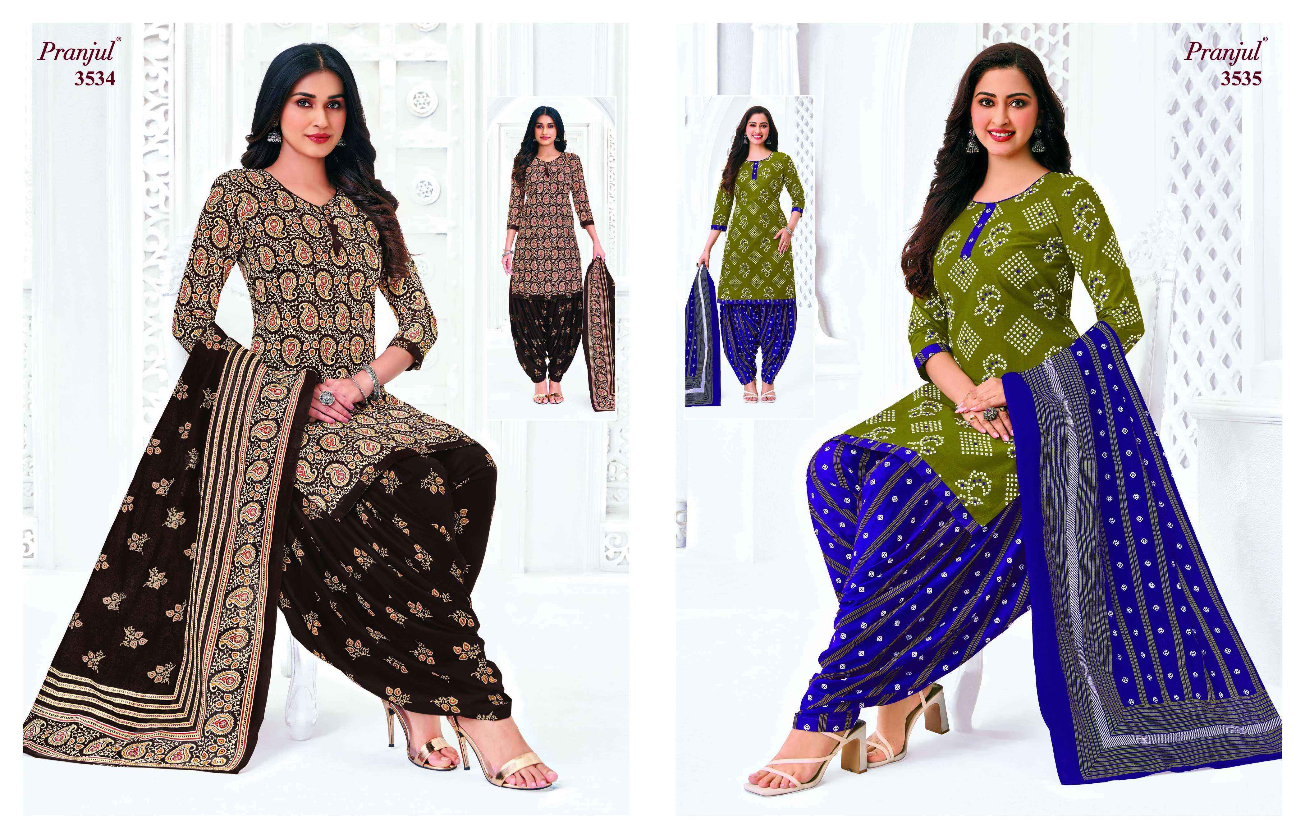 Pranjul Priyanshi Vol 35 Readymade Cotton Suit Wholesale Rate ( 36 Pcs Catalog )