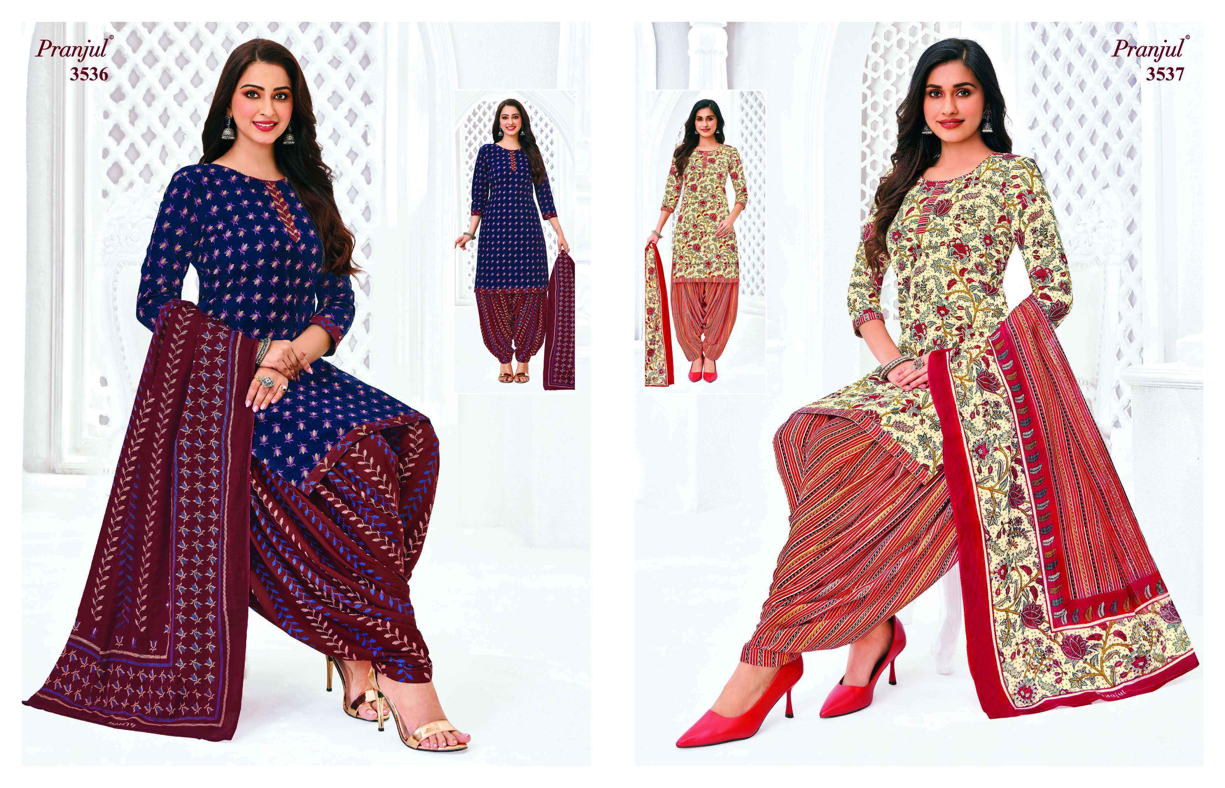 Pranjul Priyanshi Vol 35 Readymade Cotton Suit Wholesale Rate ( 36 Pcs Catalog )