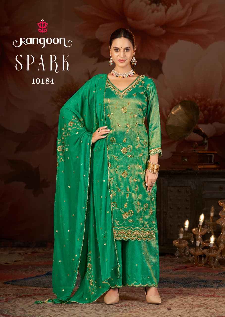 Rangoon Spark Readymade Viscose Simmer Suit Wholesale Rate ( 4 Pcs Catalog )