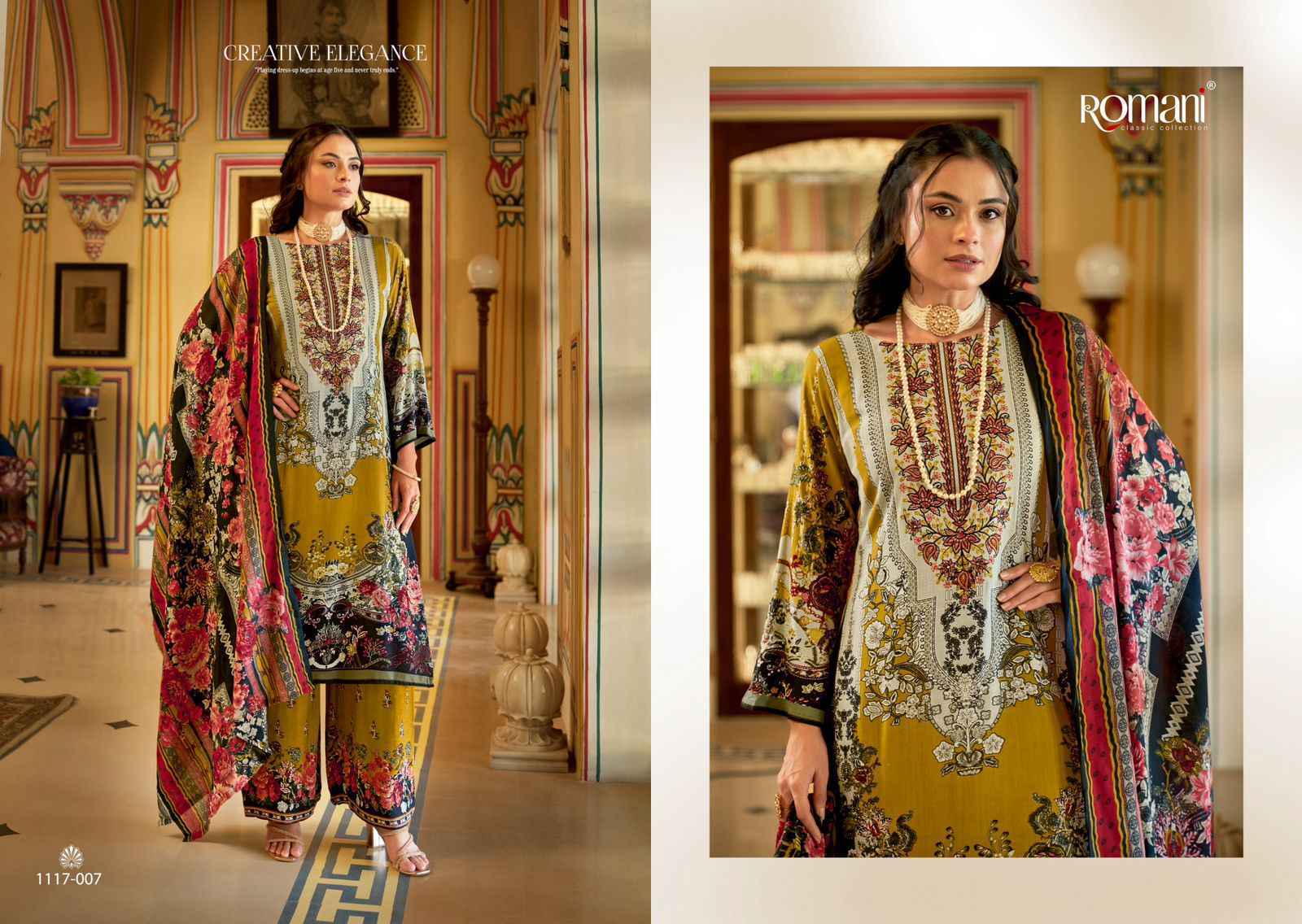 Romani Mahira Vol 4 Cotton Salwar Kameez Wholesale Rate ( 8 Pcs Catalog )