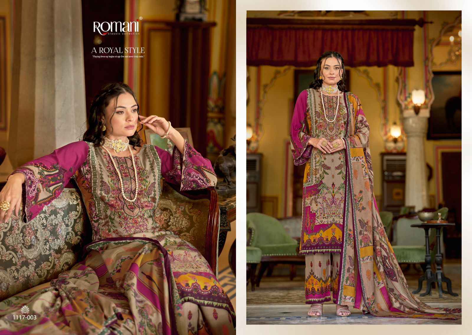 Romani Mahira Vol 4 Cotton Salwar Kameez Wholesale Rate ( 8 Pcs Catalog )